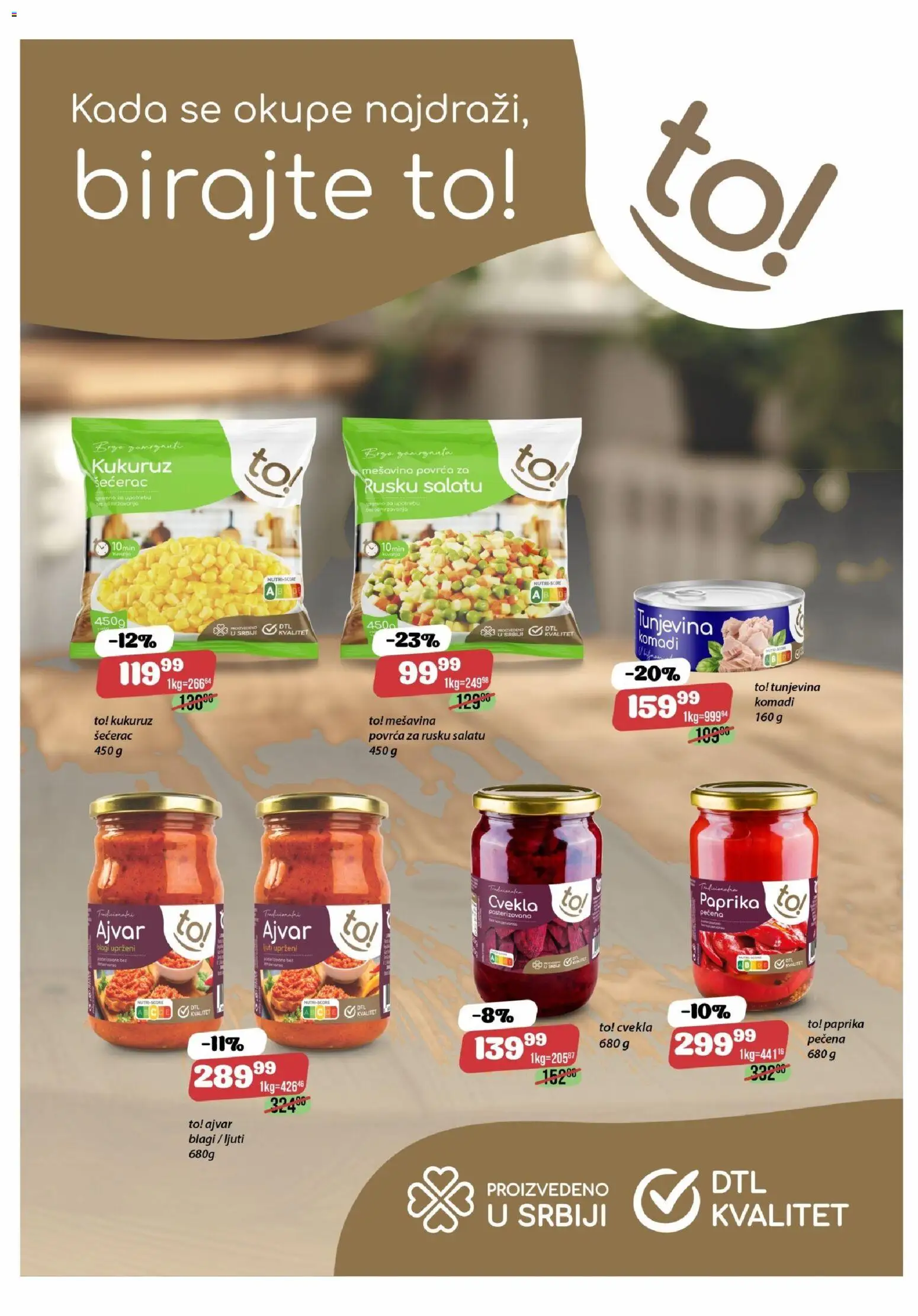 Europrom katalog - važi od 19.11.2025 | Strana: 2 | Proizvode: Ajvar, Cvekla, Paprika, Kukuruz