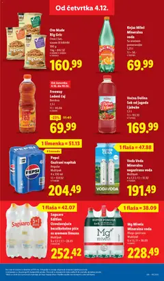 Knjaz Miloš Mineralna voda, Sa aromom pomorandže 1,25 l - pregled Lidl kataloga - važi od 04.12.2025 | Strana: 23