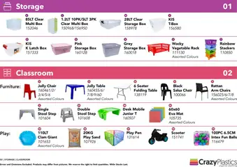 Crazy Plastics specials catalogue – valid from 01.04.2024 | Page: 2 | Products: Stool, Table, Box, Pen