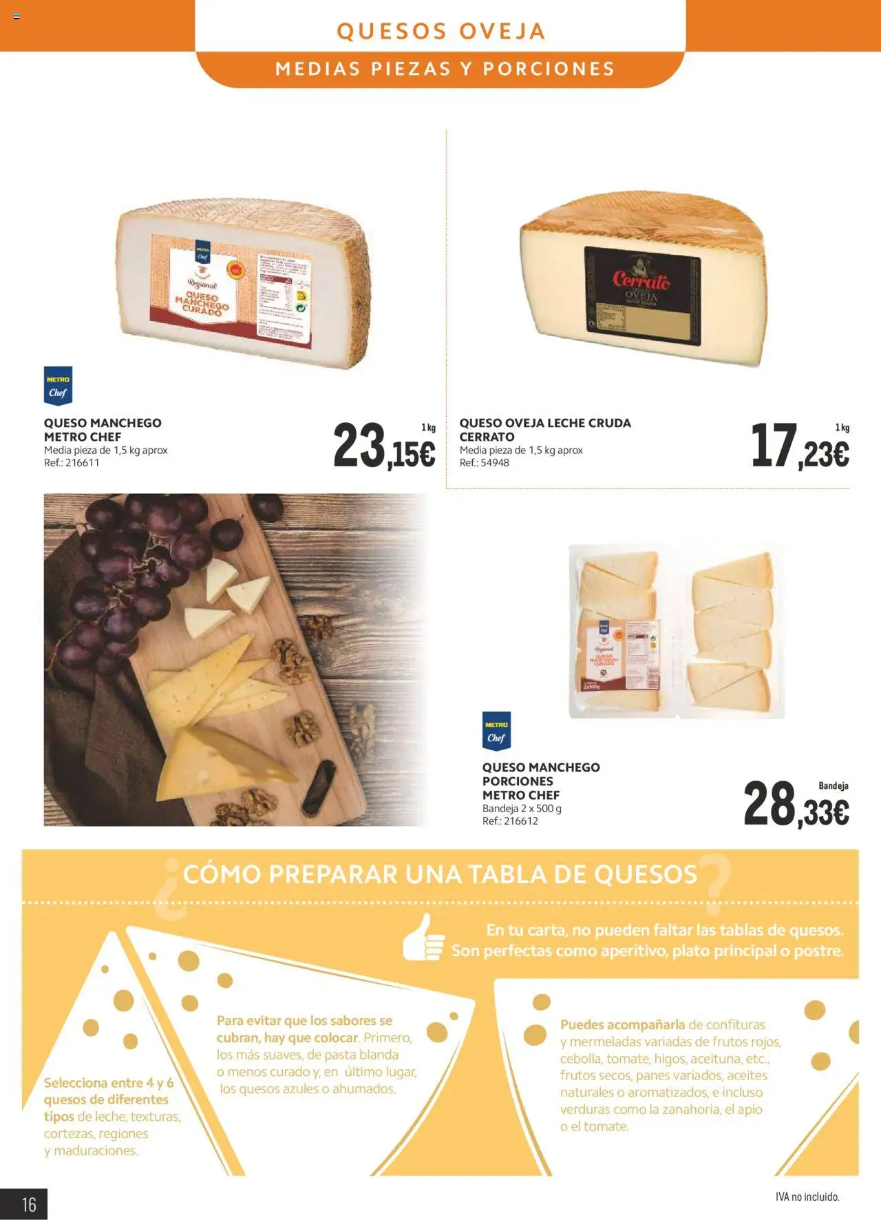 Makro - Lácteos Cantabria │ válido desde el 06.10.2025 | Página: 14 | Productos: Medias, Queso, Pasta, Bandeja
