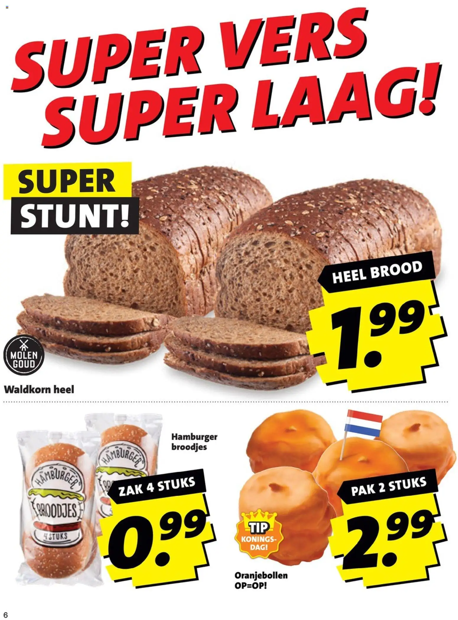 {H1} | Pagina: 6 | Producten: Brood, Hamburger, Zak, Broodjes