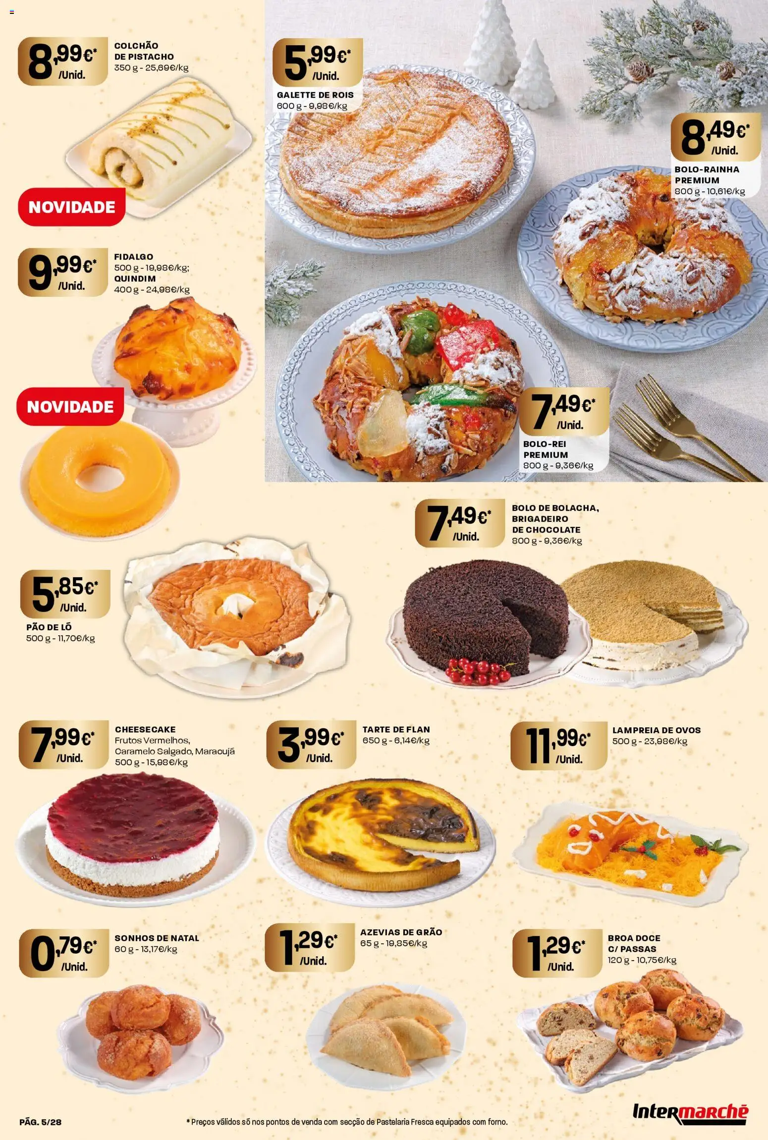 Intermarché Folheto Contact │ válido de 26.12.2025 | Página: 5 | Produtos: Bolo, Colchão, Ovos, Chocolate