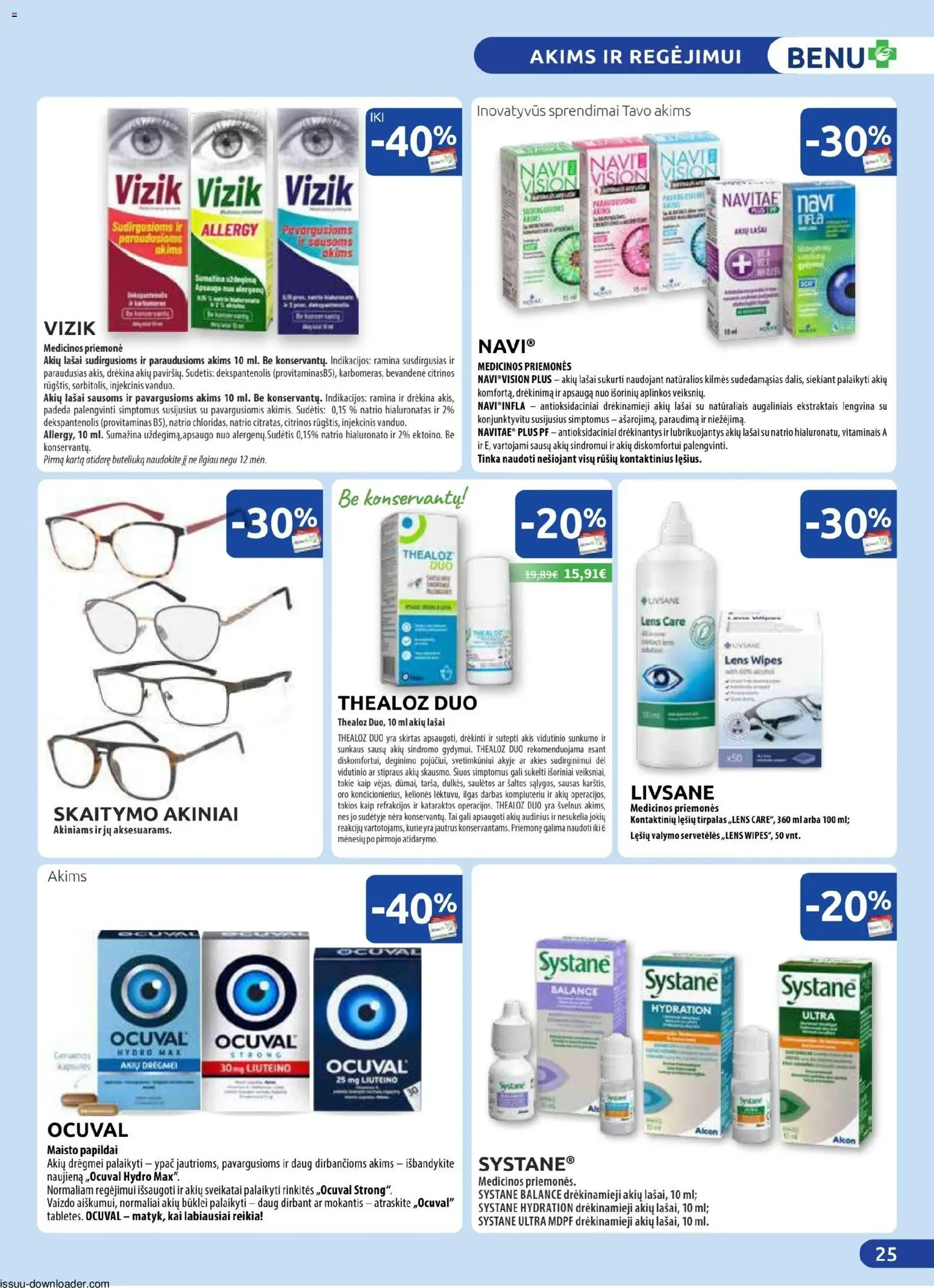 BENU akcijos nuo 01.03.2026 | Puslapis: 25 | Prekių: Vaizdo, Akiniai