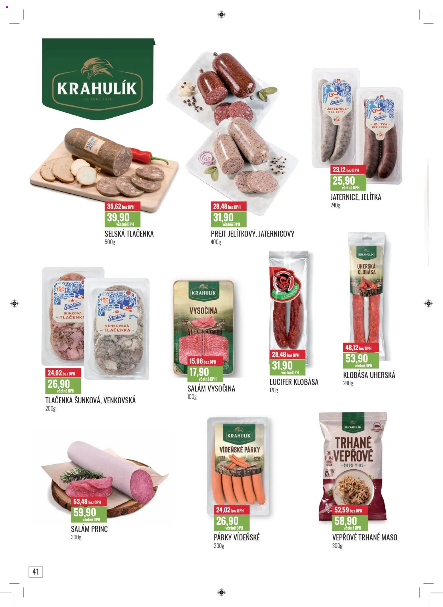 Ratio leták od 01.11.2025 | Strana: 42 | Produkty: Salám, Párky, Tlačenka, Maso