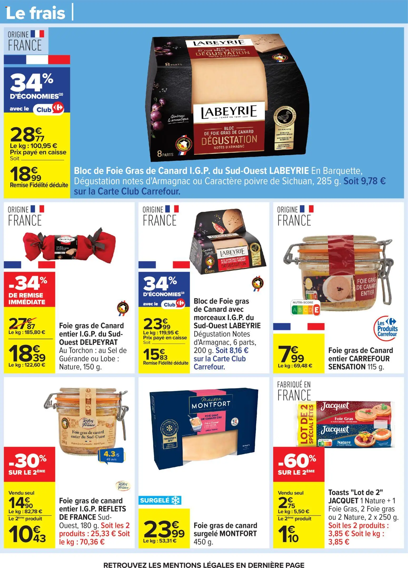 {H1} | Page: 32 | Produits: Gras de canard entier, Foie gras de canard entier, Sel, Poivre