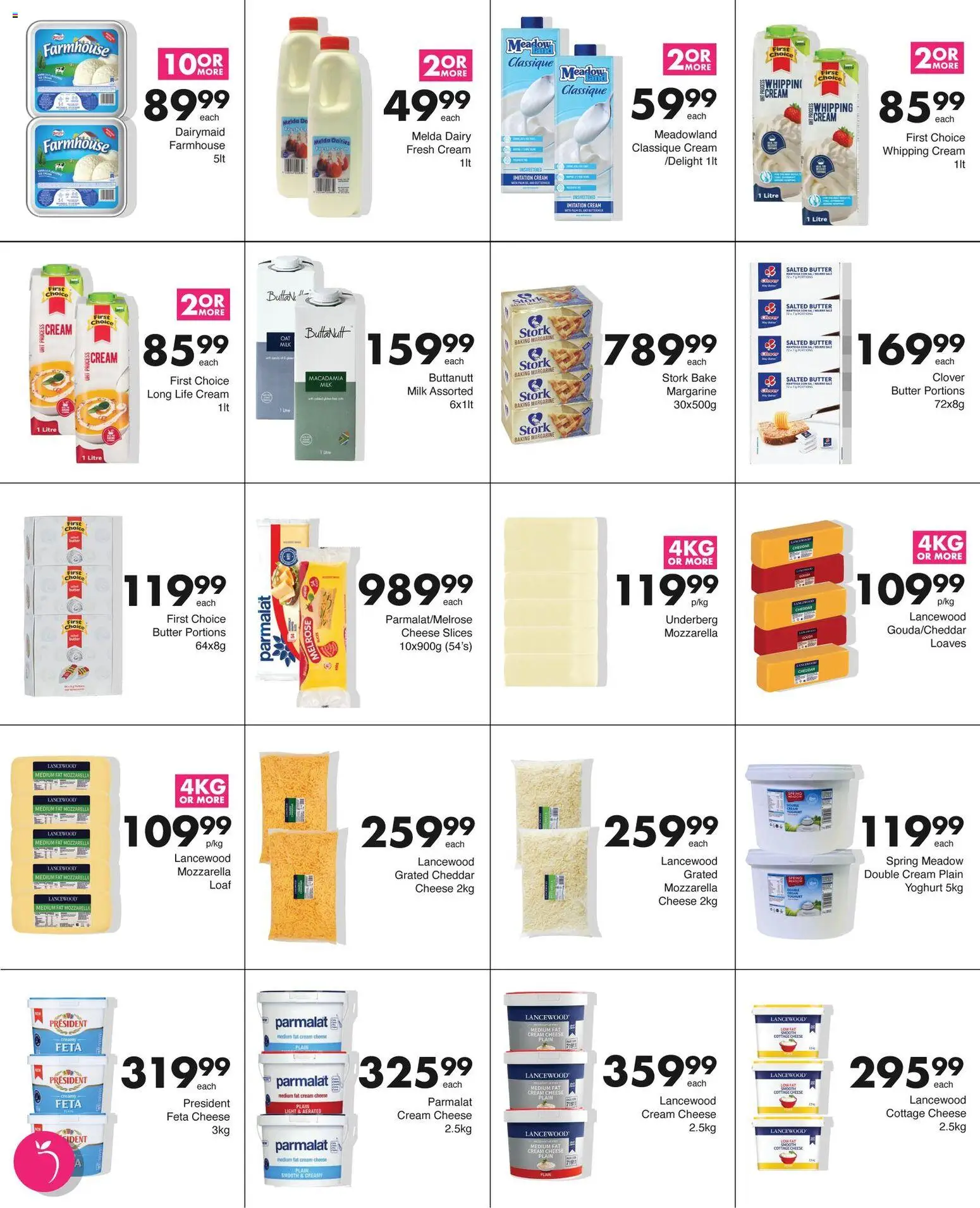 New Save catalogue – valid from 13.04.2026 | Page: 2 | Products: Yoghurt, Cream, Cottage cheese, Máscara de pestañas