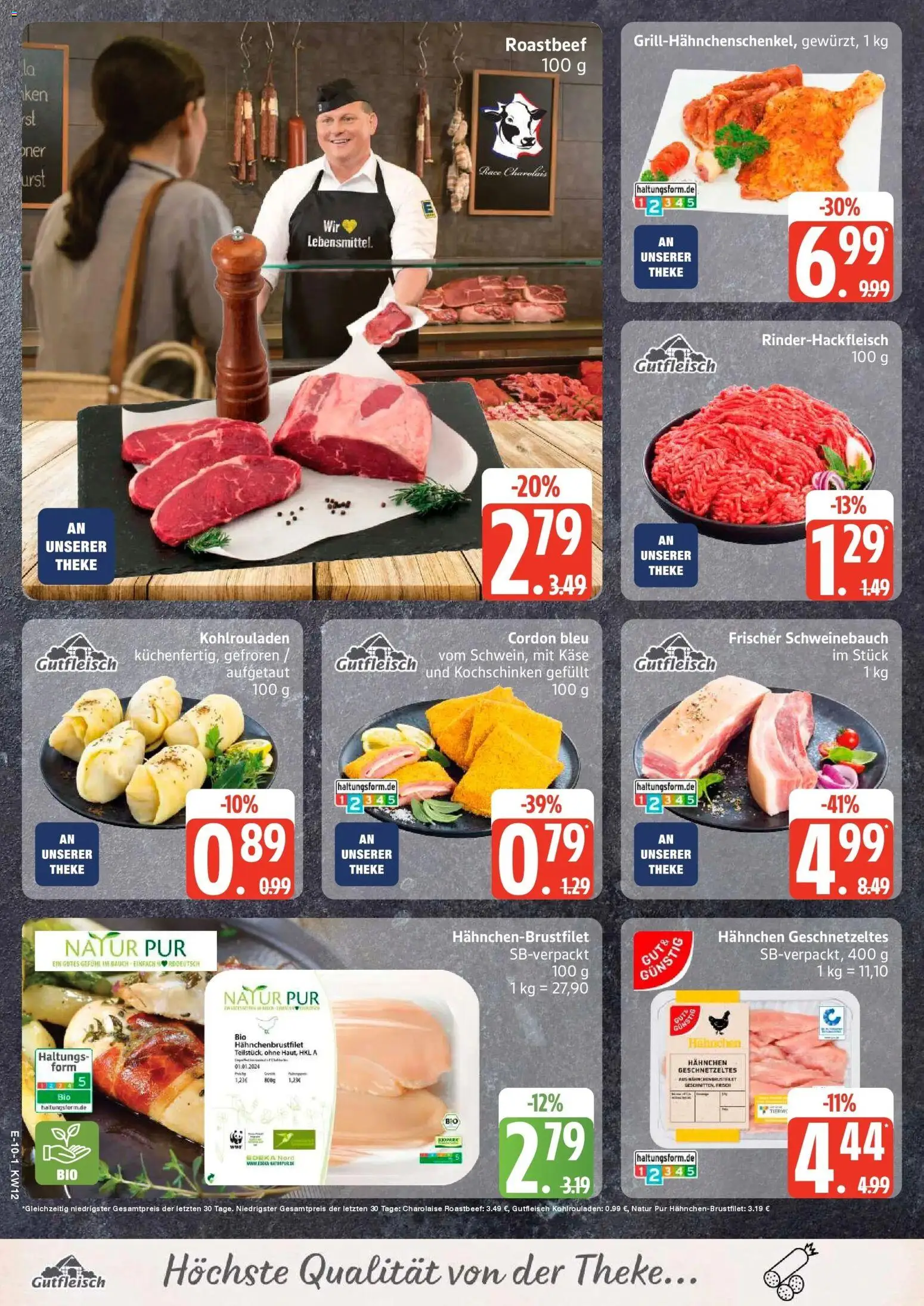 Angebote – gültig ab 16.03.2026 | Seite: 12 | Produkte: Käse, Theke, Schweinebauch, Roastbeef