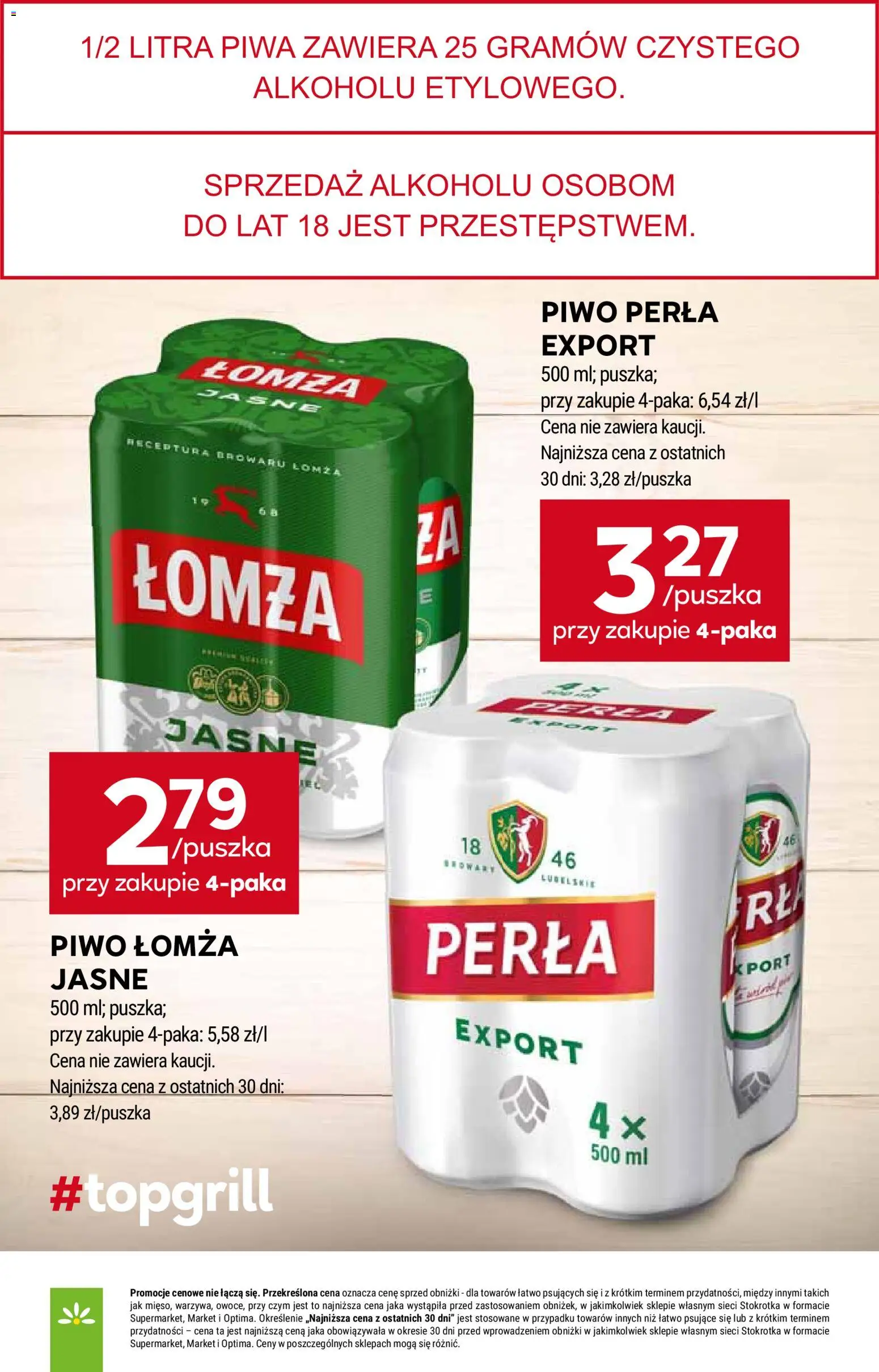 Stokrotka gazetka - Market od 16.04.2026 | Strona: 5 | Produkty: Stokrotka, Piwo perła, Piwo