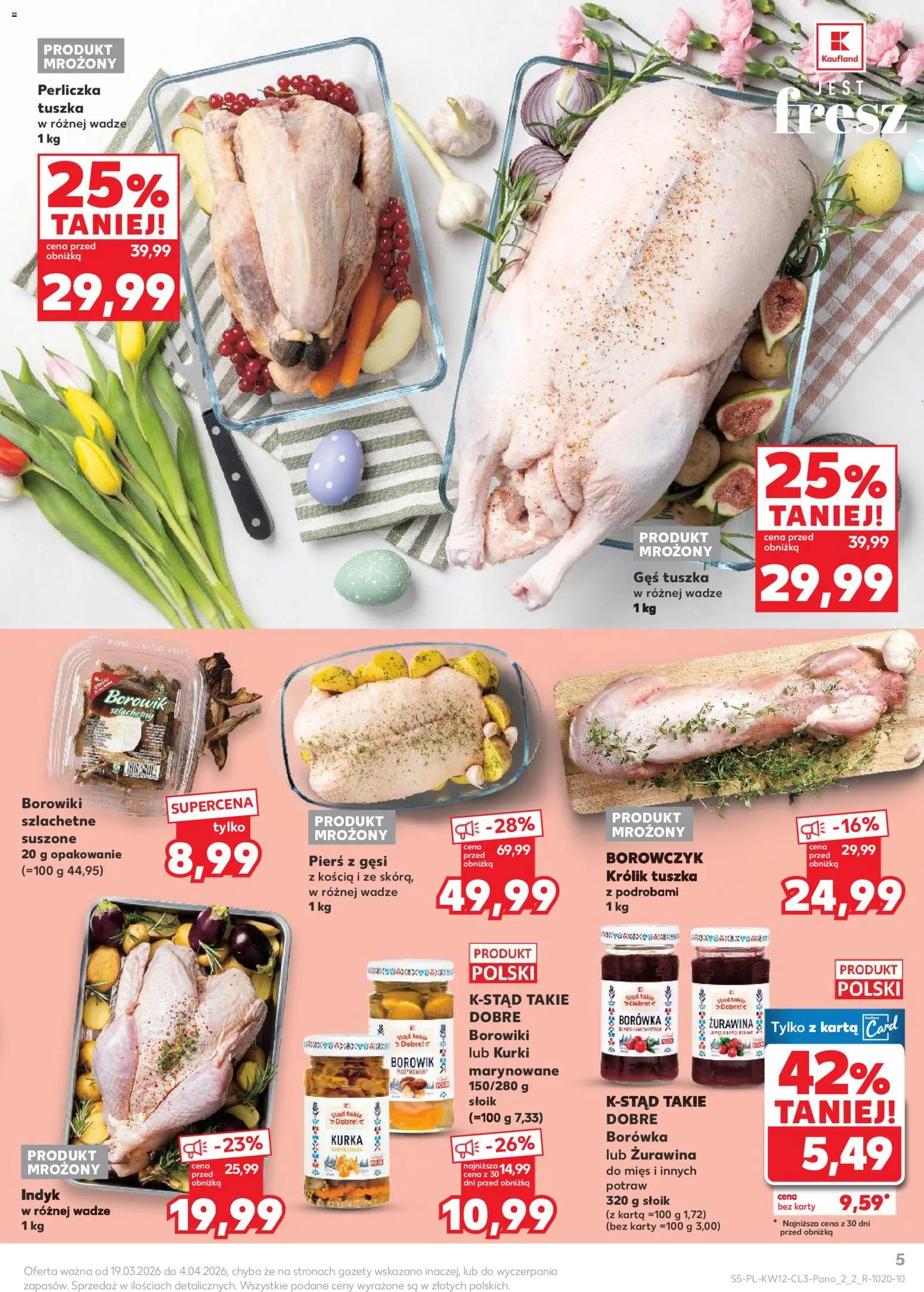 Kaufland Polsko leták - Jak święta kocham od 19.03.2026 | Strana: 5 | Produkty: Karty