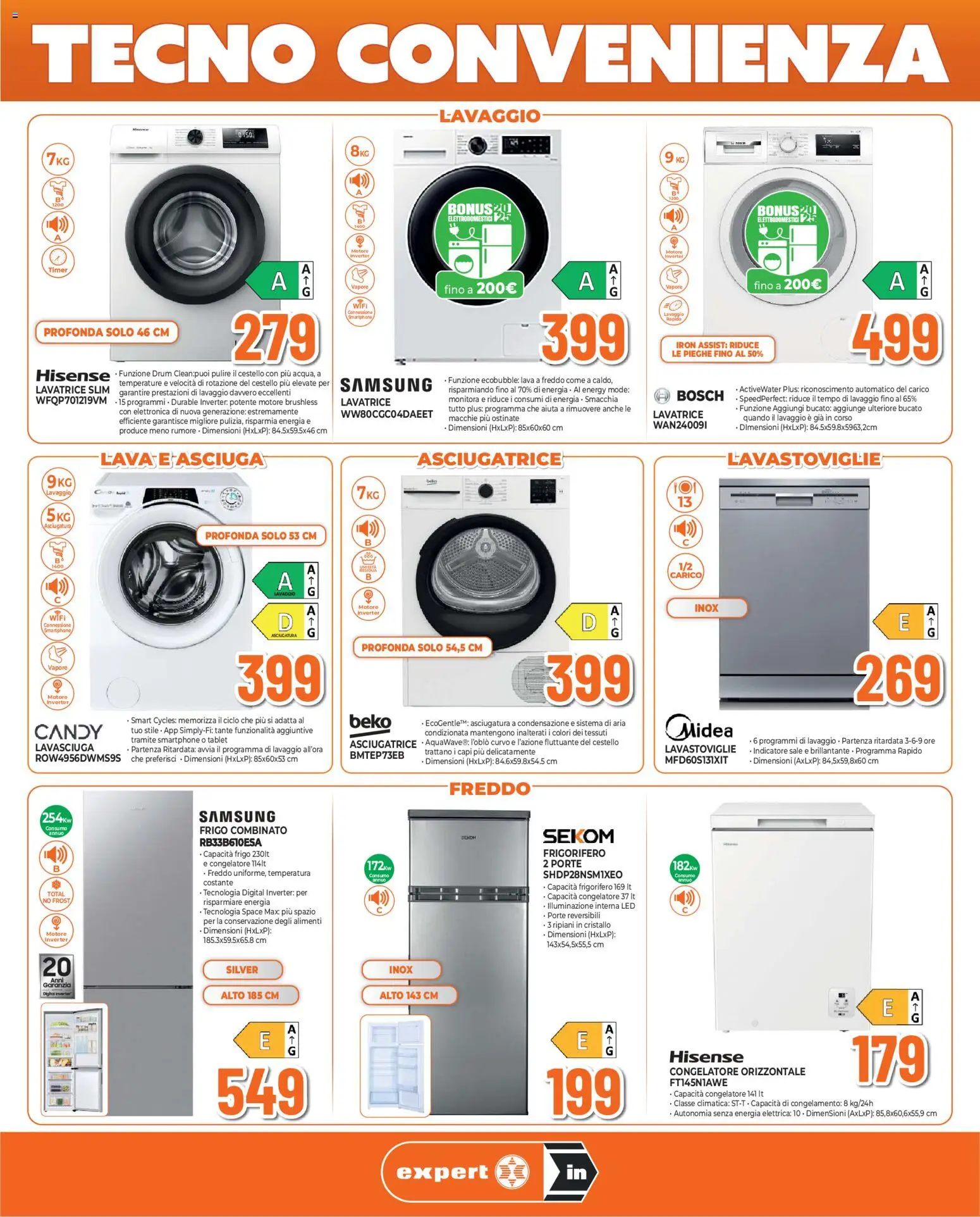 Volantino Ipercoop del 26.03.2026 | Pagina: 5 | Prodotti: Lavasciuga, Asciugatrice, Smartphone, Congelatore