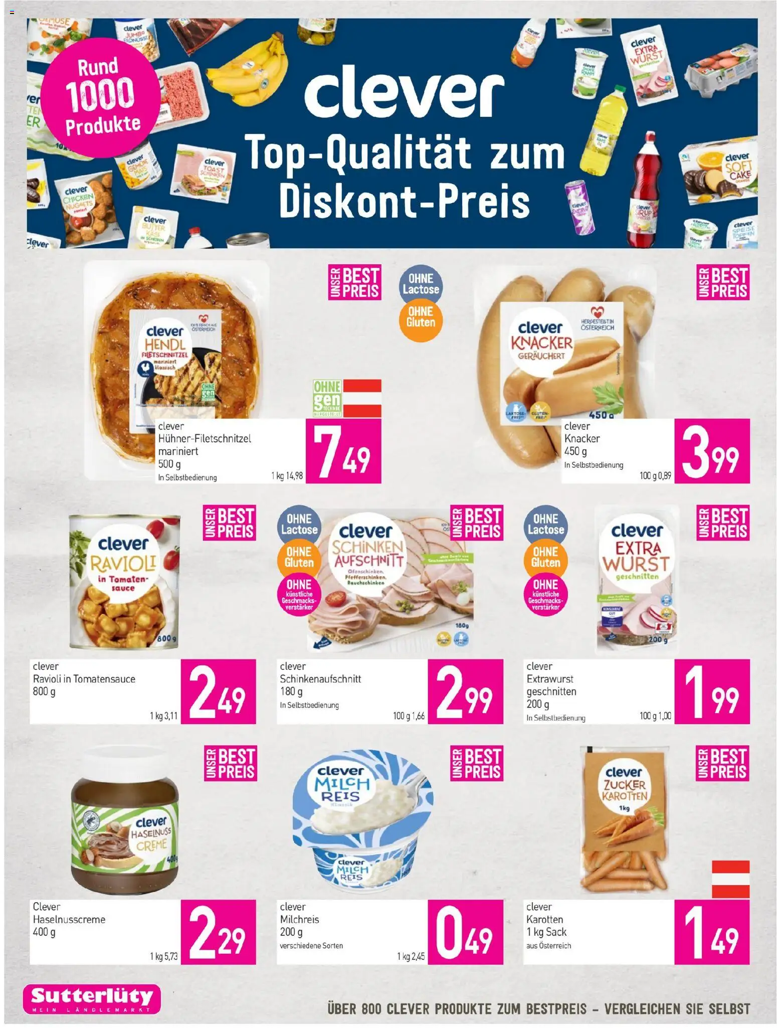 Sutterlüty Flugblatt gültig ab 23.04.2026 | Seite: 6 | Produkte: Zucker, Wurst, Schinken, Reis