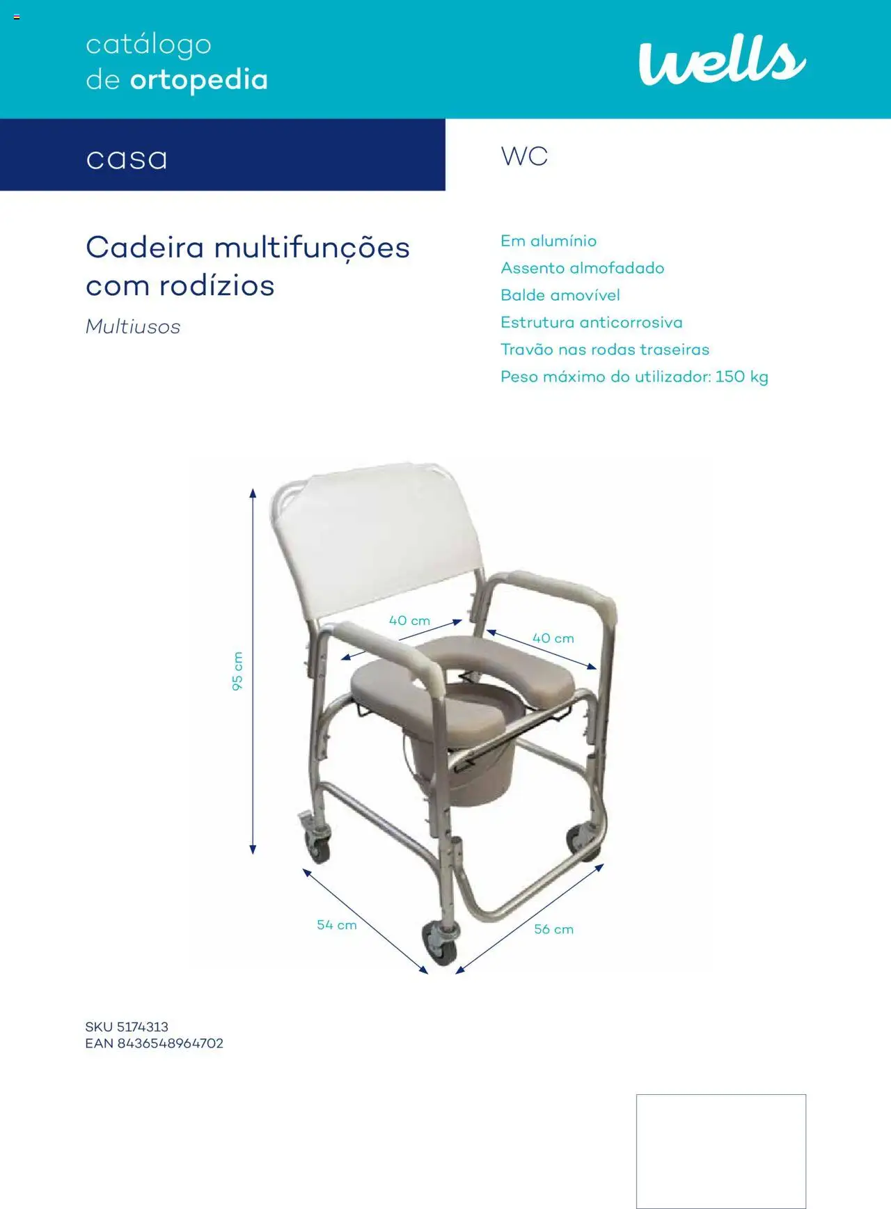 Well’s Catálogo de Ortopedia │ válido de 12.02.2024 | Página: 135 | Produtos: Balde, Cadeira