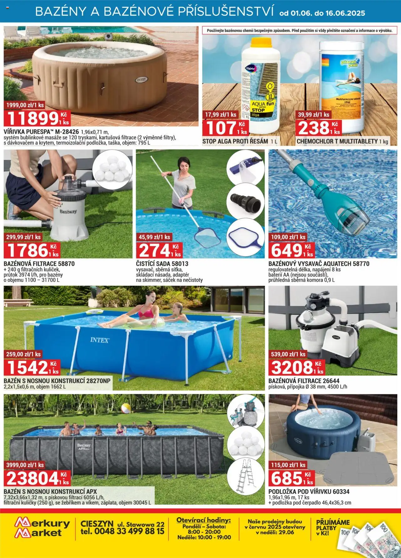 Merkury Market leták od 01.06.2025 | Strana: 27 | Produkty: Adaptér, Vysavač, Bazén, Kuličky