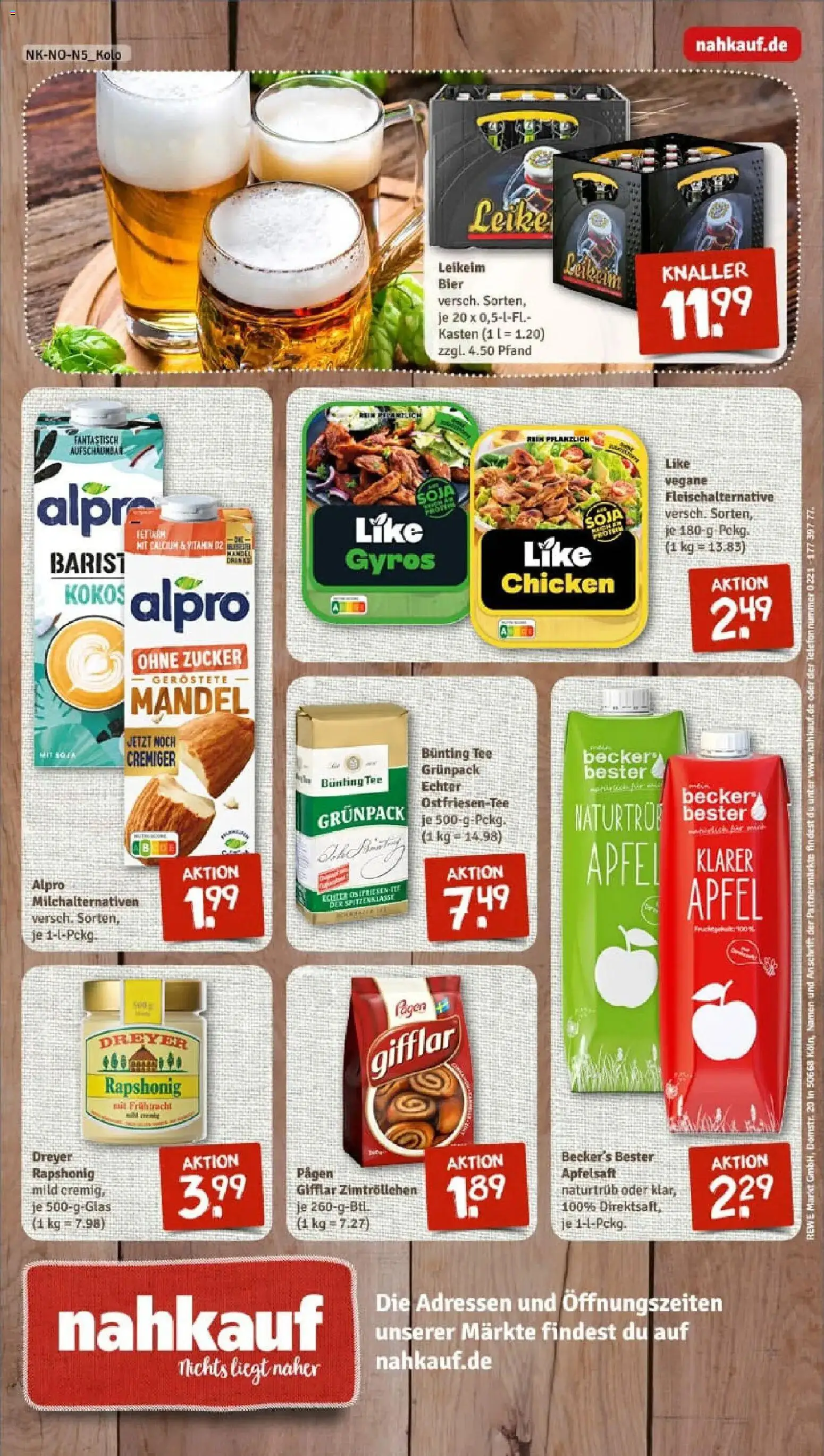 Rewe prospekt Lage	 – gültig ab 11.01.2026 | Seite: 8 | Produkte: Äpfel, Apfelsaft, Gyros, Tee