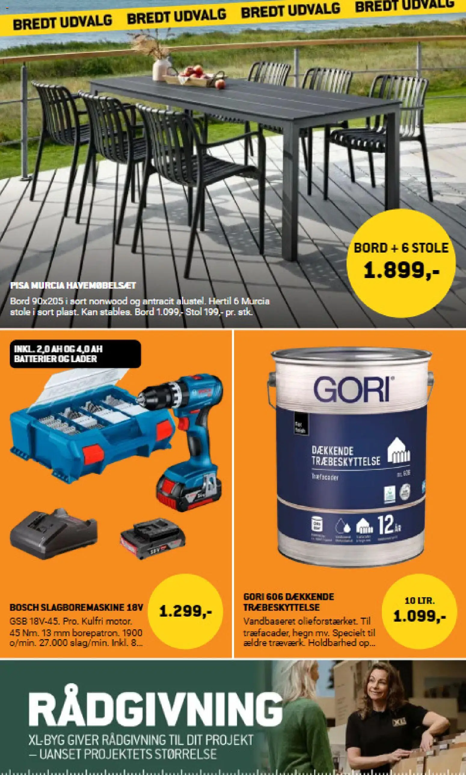 XL-BYG tilbudsavis – gyldig fra 24.04.2026 | Side: 2 | Produkter: Bord, Stol, Batterier