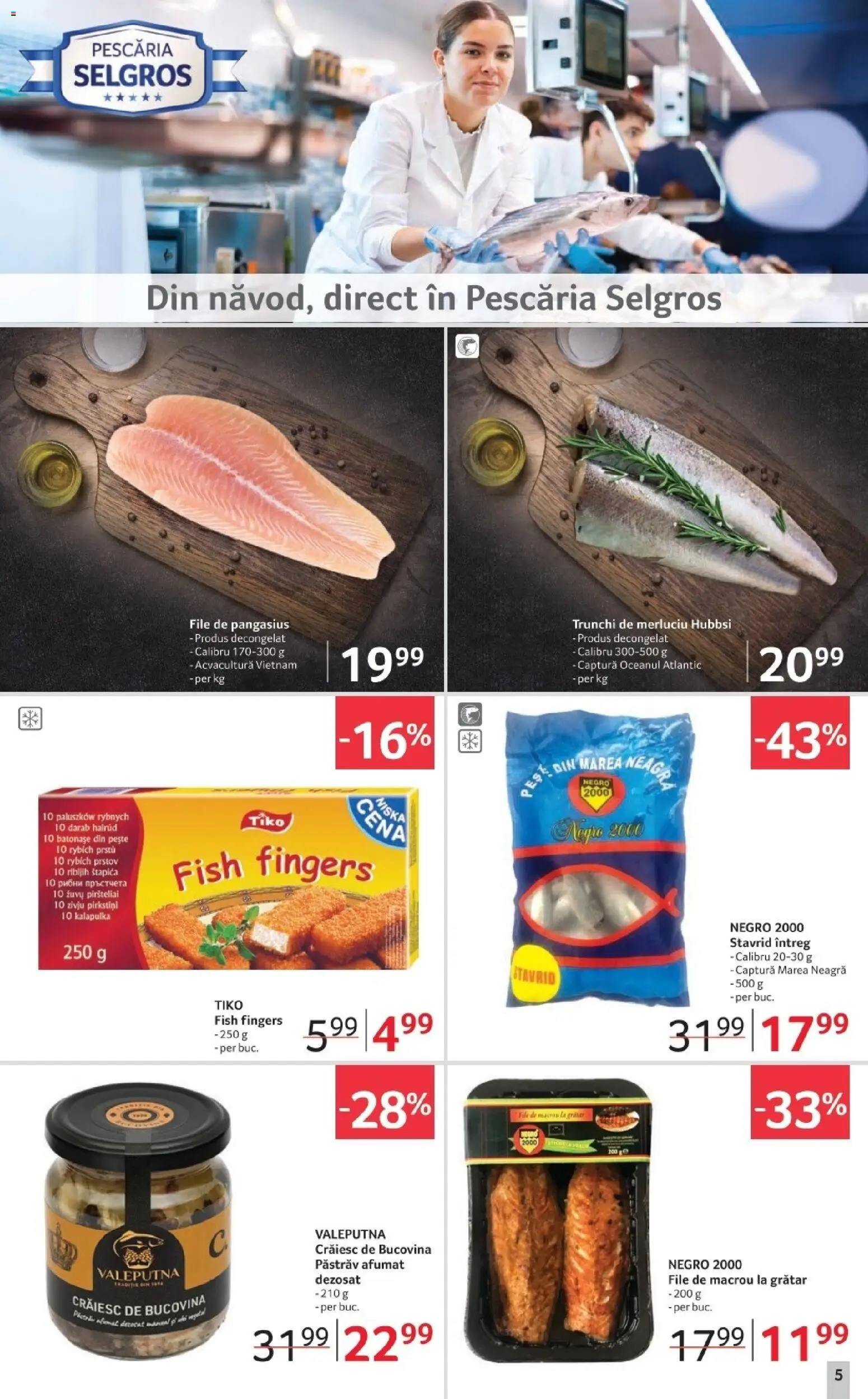 Noul catalog Selgros – valabil de la 28.11.2025 | Pagină: 5 | Produse: Grătar, Pește, Esmer şeker