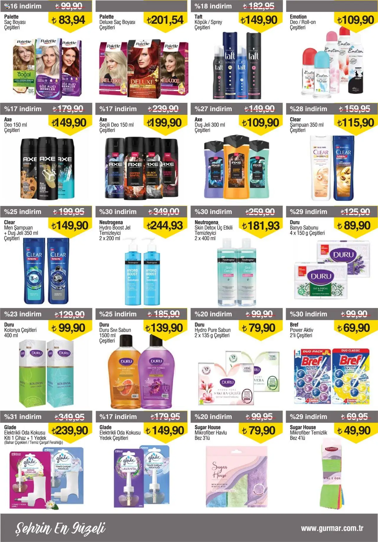 Gürmar Katalog - 16.08.2025 tarihinden itibaren geçerlidir | Sayfa: 13 | Ürünler: Banyo, Duş, Duş jeli, Çarşaf
