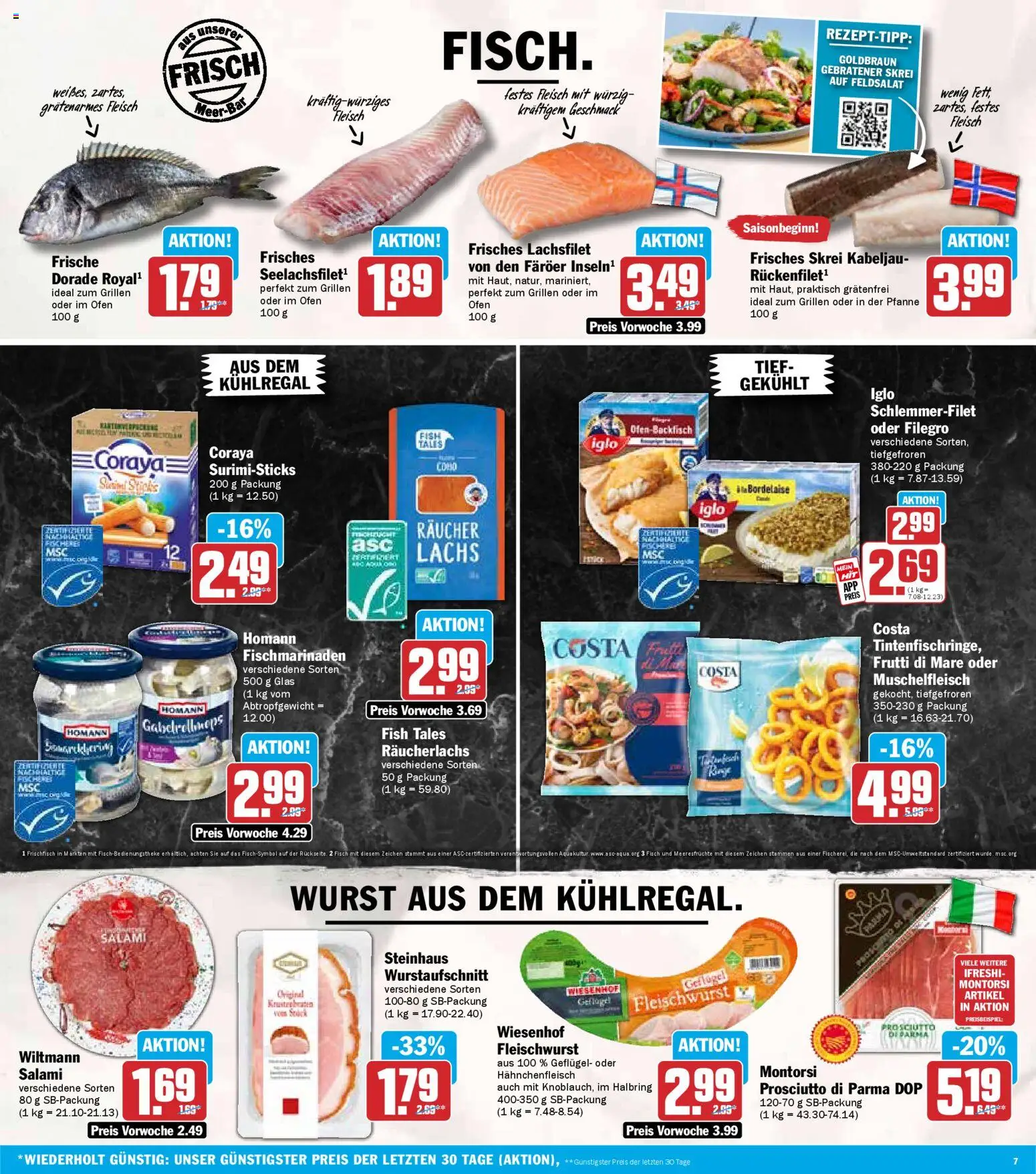 HIT Baden-Württemberg – gültig ab 12.01.2026 | Seite: 7 | Produkte: Dorade, Fisch, Lachs, Fleisch