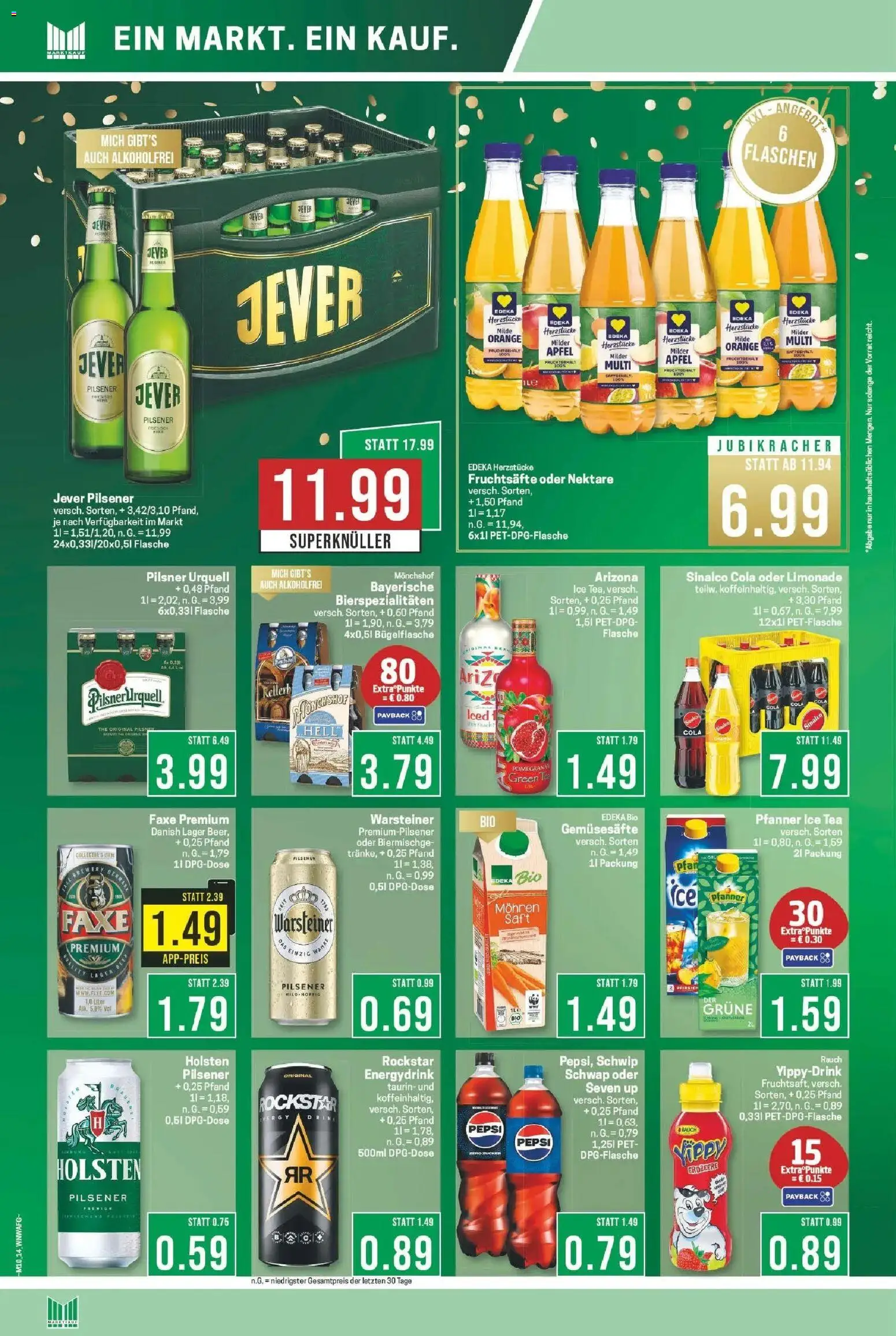 Marktkauf Wochenangebote Bad Salzuflen  – gültig ab 02.03.2026 | Seite: 14 | Produkte: Äpfel, Pilsner urquell, Warsteiner, Jever