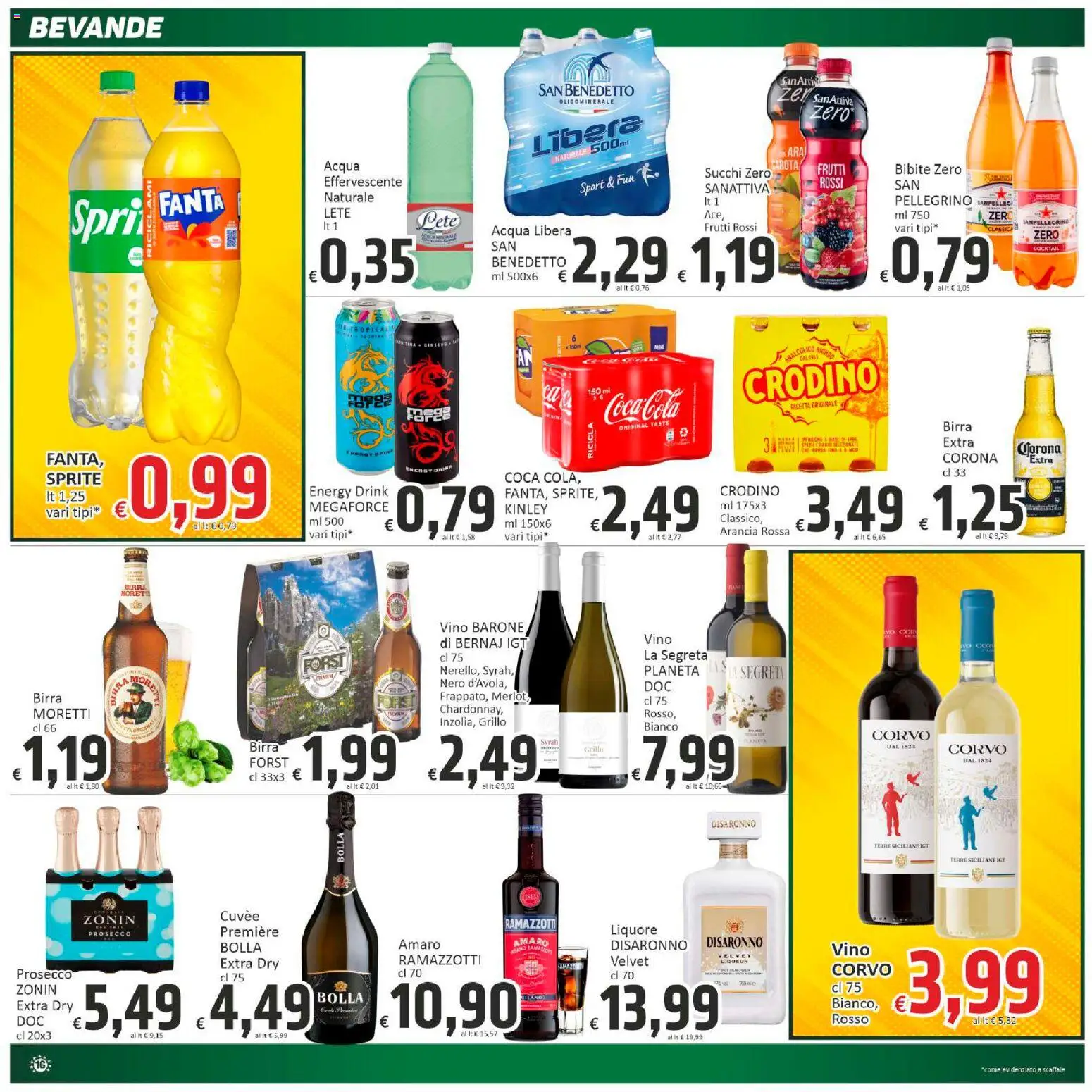 Volantino Paghi Poco del 21.11.2025 | Pagina: 16 | Prodotti: Birra, Vino, Acqua naturale, Arancia