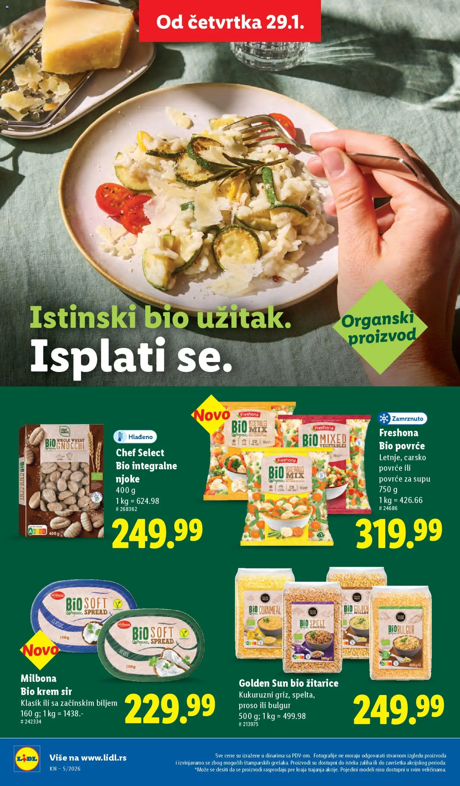 Lidl katalog - važi od 29.01.2026 | Strana: 38 | Proizvode: Žitarice, Njoke, Krem sir, Sir