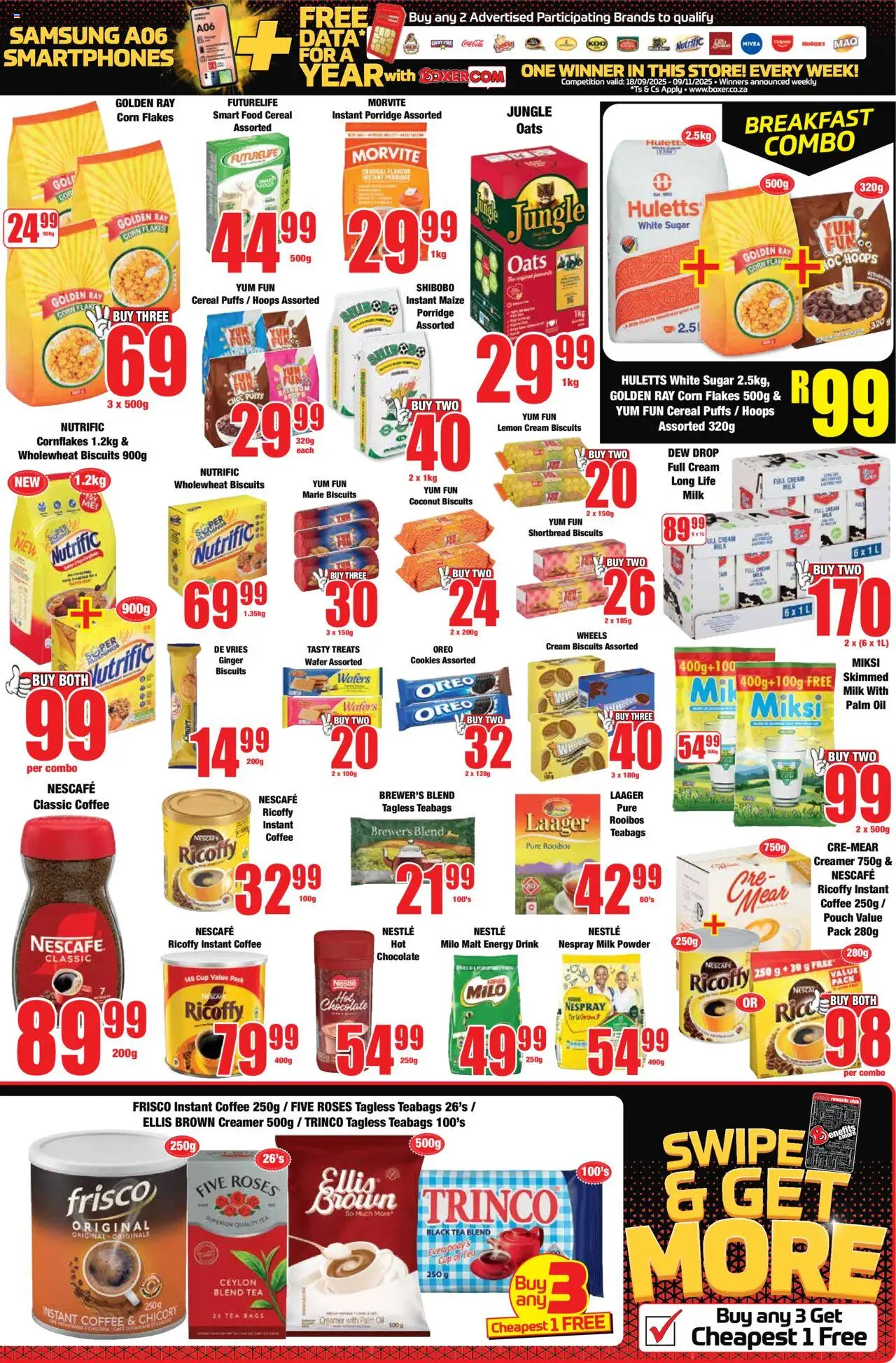 New Boxer catalogue – valid from 18.09.2025 | Page: 5 | Products: Corn, Chocolate, Sugar, Estuche organizador de viaje