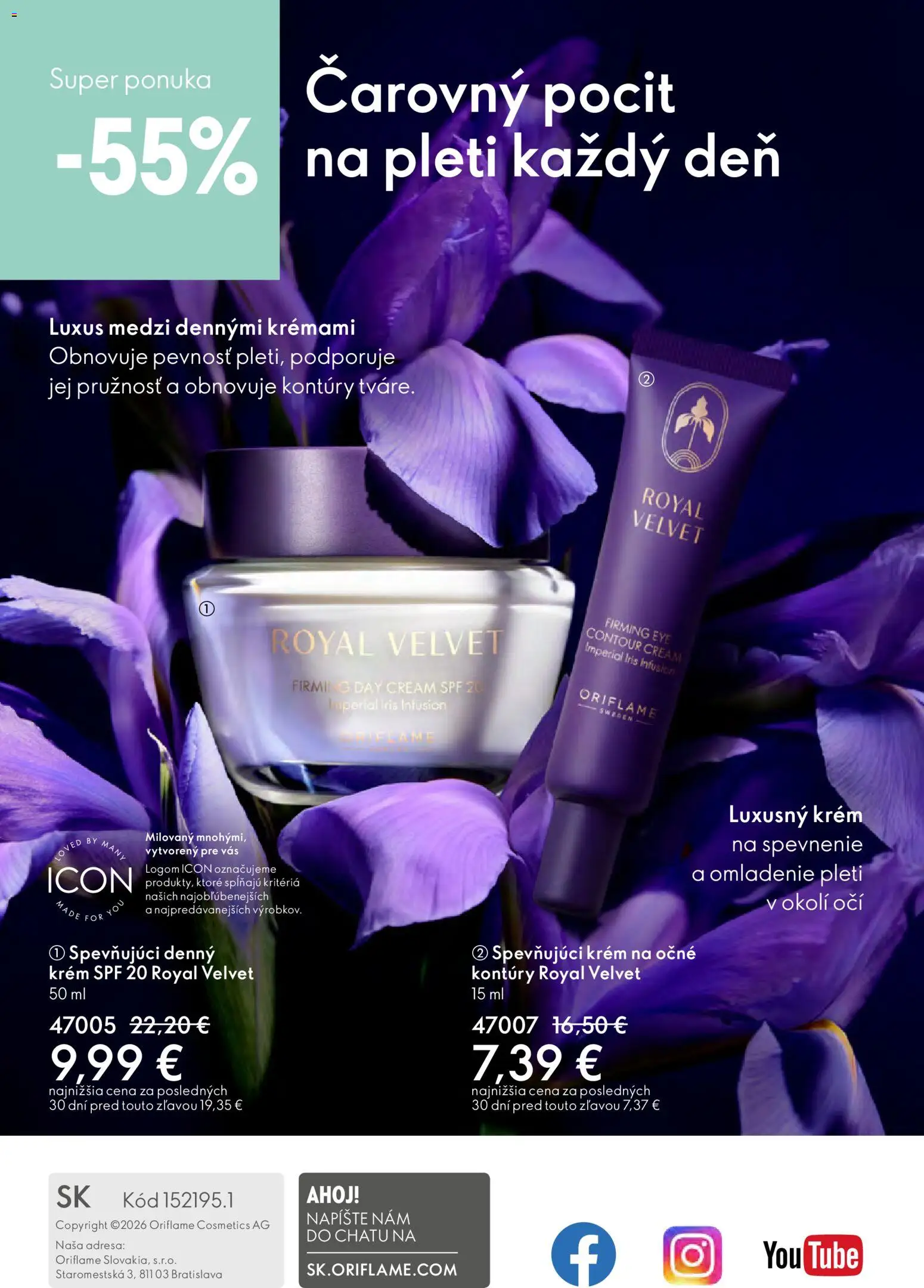 Nové Oriflame akcie – leták je platný od 11.02.2026 | Strana: 180 | Produkty: Krém