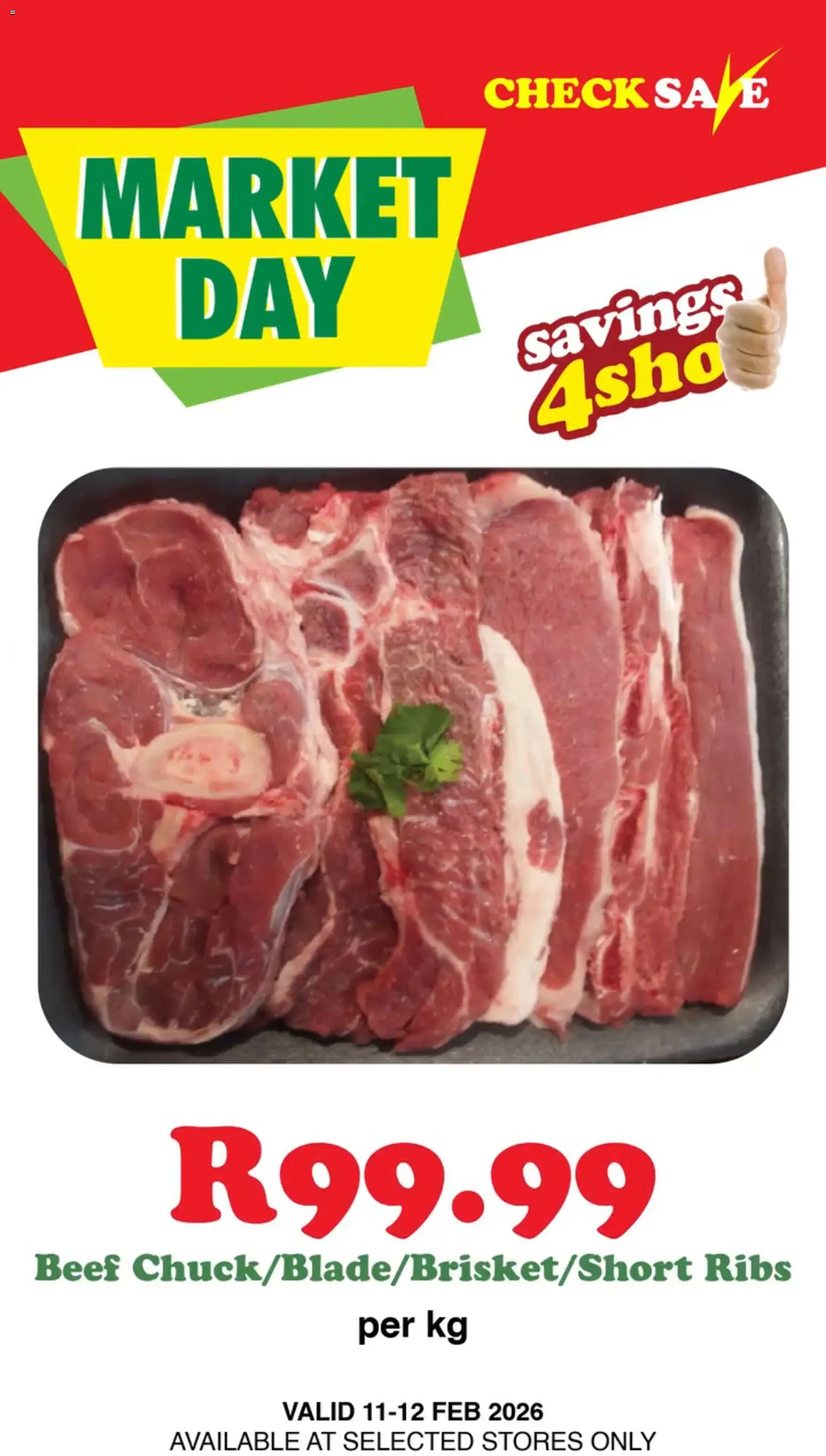 New Check Save catalogue – valid from 11.02.2026 | Page: 16 | Products: Ribs, Beef