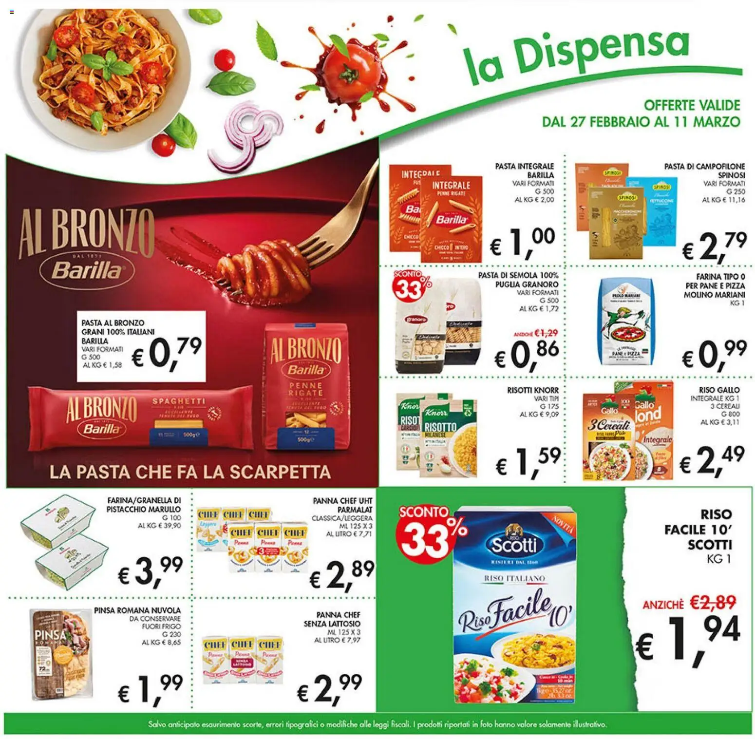 Volantino Coal del 27.02.2026 | Pagina: 19 | Prodotti: Pane, Cereali, Panna, Penne