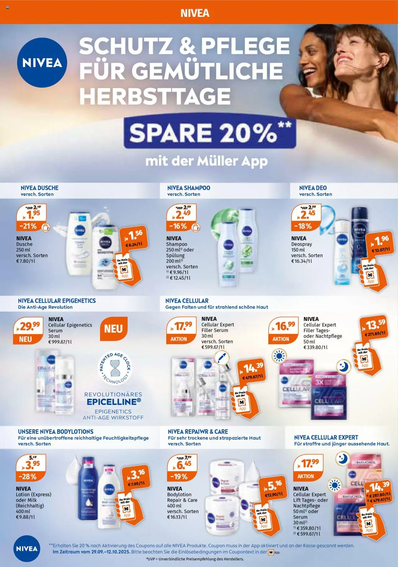 Müller Prospekt 	 – gültig ab 29.09.2025 | Seite: 27 | Produkte: Dusche, Shampoo, Spülung, Body Lotion