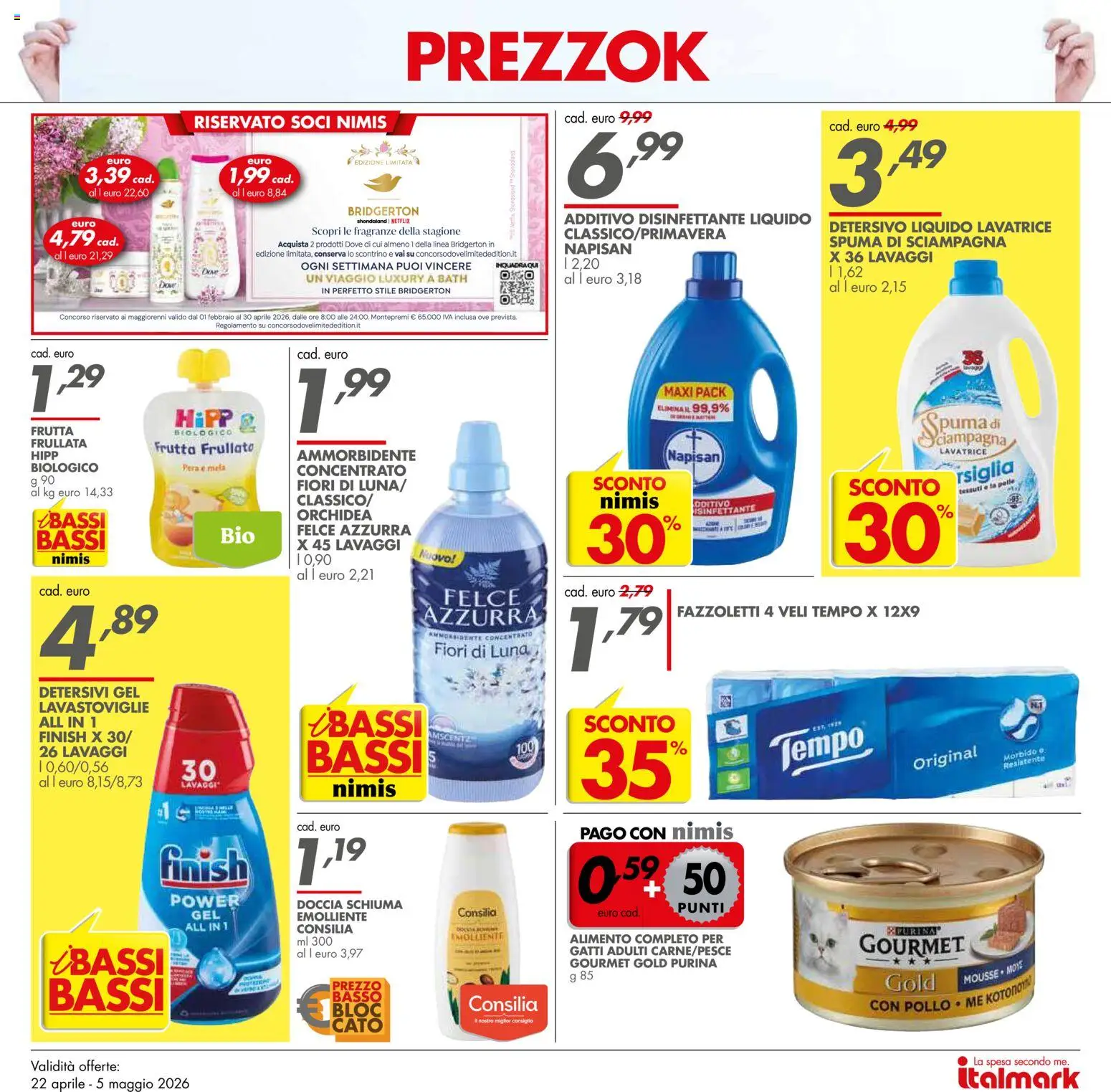 Volantino Italmark del 22.04.2026 | Pagina: 11 | Prodotti: Pollo, Lavatrice, Lavastoviglie, Doccia