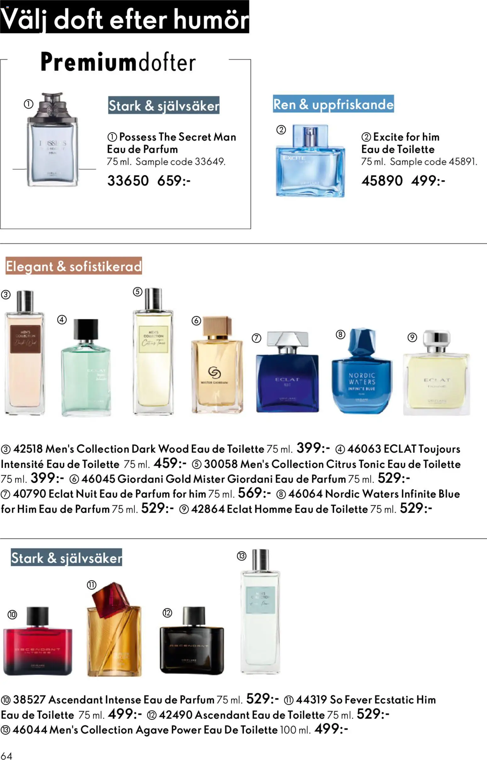 Oriflame reklamblad aktuell från 19.11.2025 | Sida: 64 | Produkter: Doft, Eau de toilette