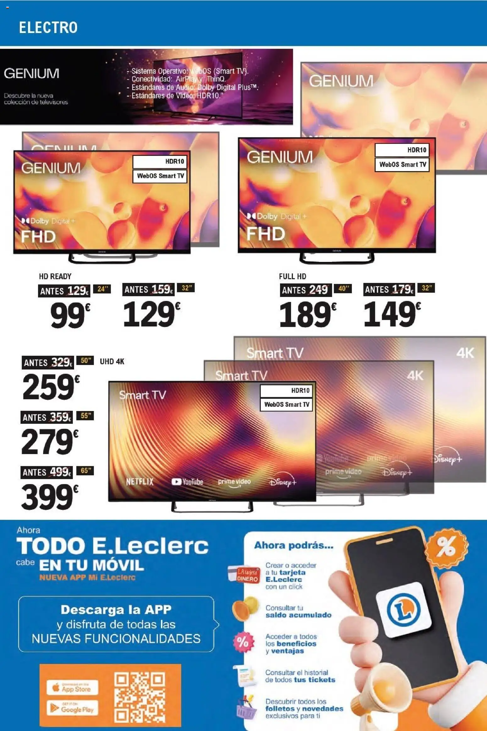 E.Leclerc -Tarjetazo │ válido desde el 18.03.2026 | Página: 24 | Productos: Video, Audio