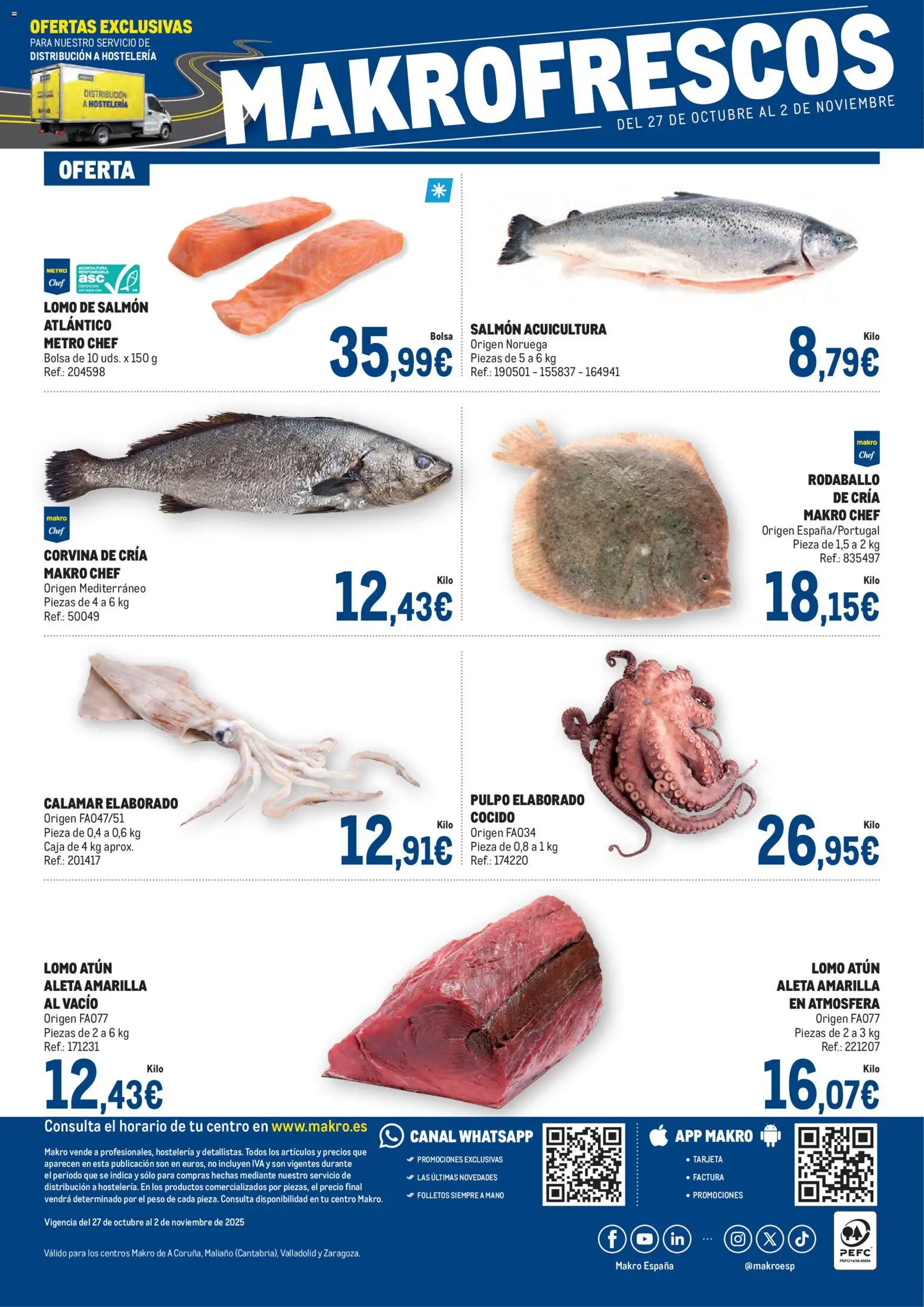 Makro - Frescos Norte 1 │ válido desde el 27.10.2025 | Página: 4 | Productos: Bolsa, Peso, Caja