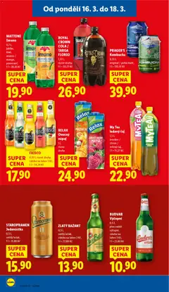 Náhled letáku BUDVAR Výčepní, 0,5 l, pivo světlé výčepní, záloha na lahev 3 Kč od 16.03.2026 | Strana: 24