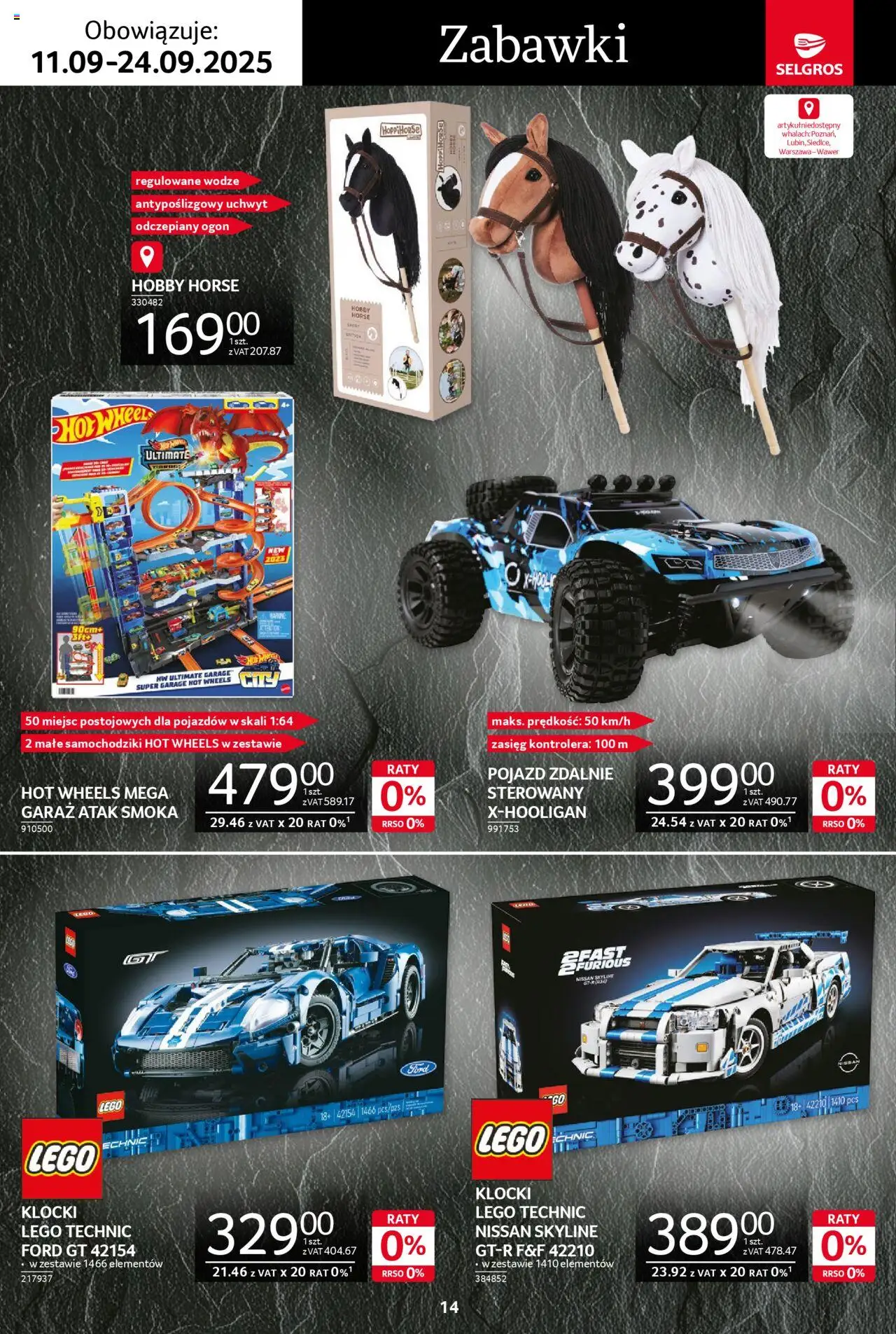 Selgros cash&carry Gazetka - Premium od 11.09.2025 | Strona: 14 | Produkty: Lego, Klocki Lego