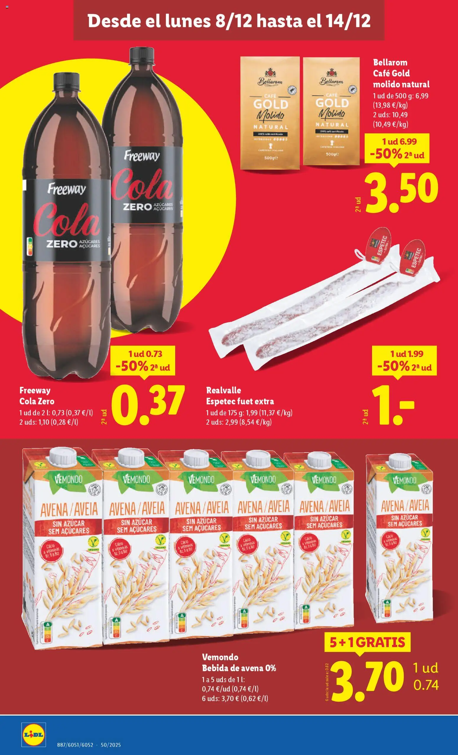 Lidl - Parque Comercial Taralpe │ válido desde el 08.12.2025 | Página: 4 | Productos: Café, Bebida de avena