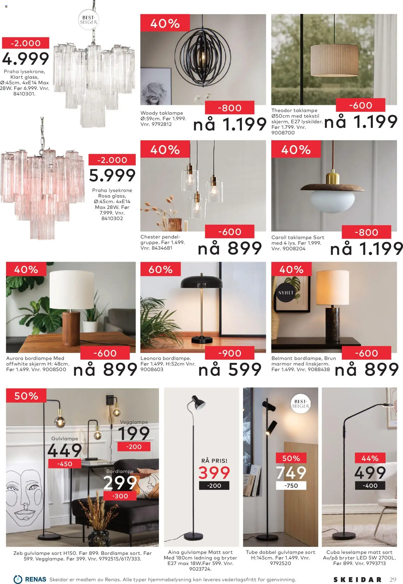 {H1} | Side: 29 | Produkter: Vegglampe, Taklampe, Skjerm, Jeux