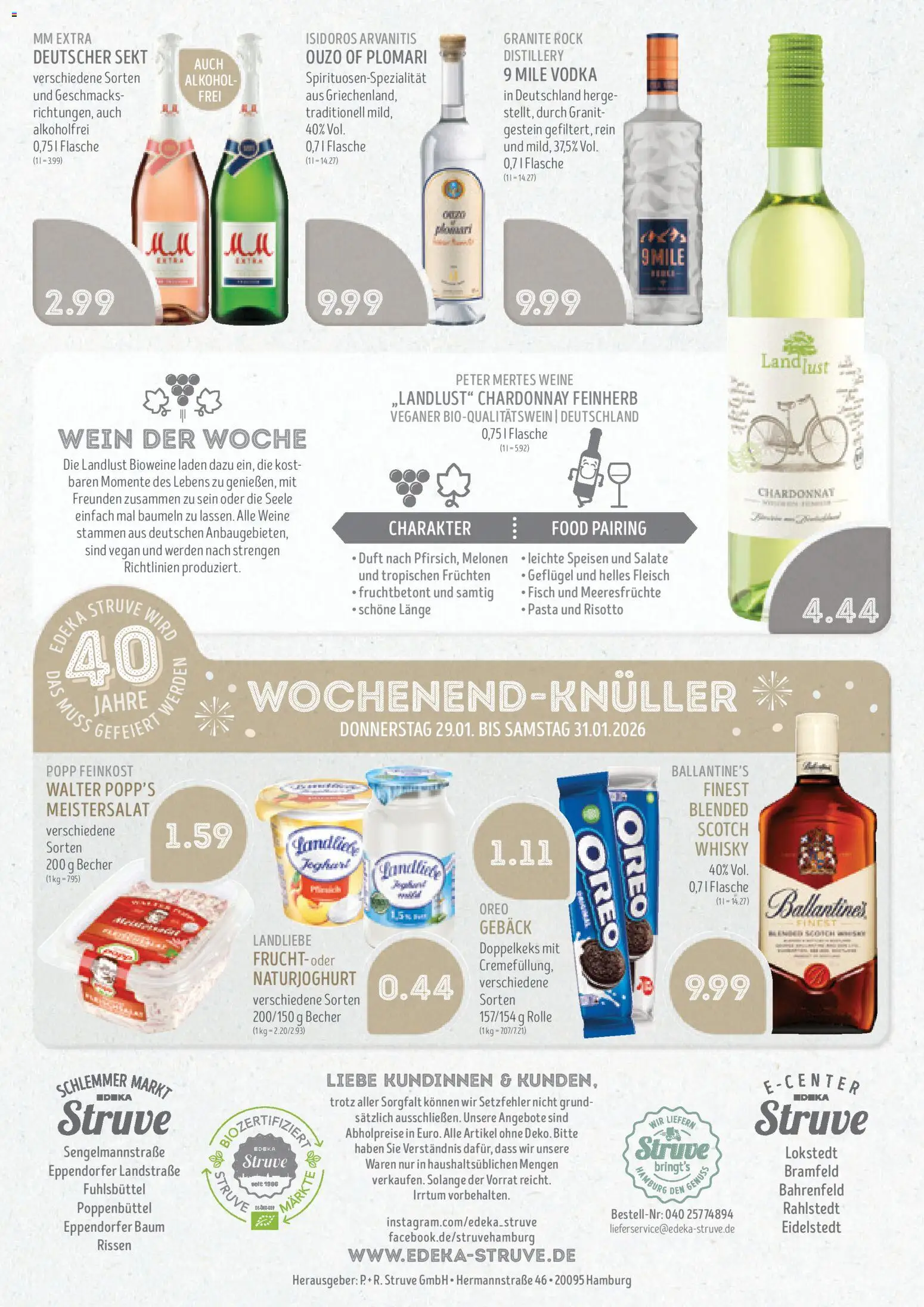 Edeka Struve Prospekt 	 – gültig ab 26.01.2026 | Seite: 18 | Produkte: Whisky, Sekt, Wein, Vodka