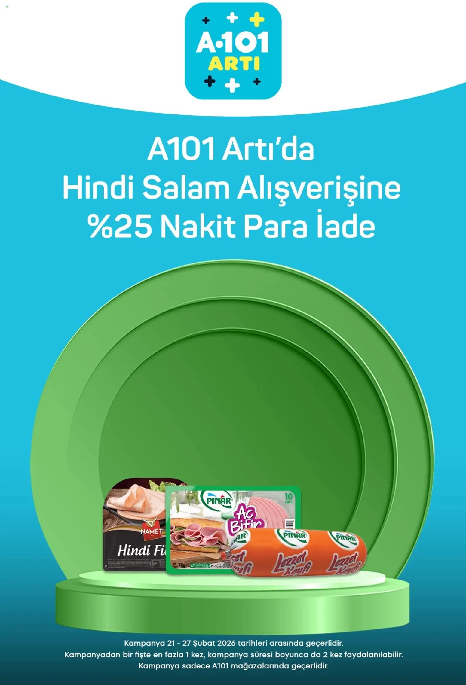 A101 Arti - 21.02.2026 tarihinden itibaren geçerlidir | Sayfa: 1 | Ürünler: Salam