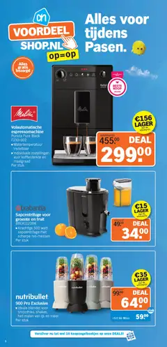 Sapcentrifuge voor groente en fruit BBEK1123BK, Krachtige 500 watt sapcentrifuge met scherpe rvs-messen. Per stuk - Voorbeeld van een folder van Albert Heijn, geldig van 16.03.2026 | Pagina: 6 | Producten: Blender, Sapcentrifuge, Fruit
