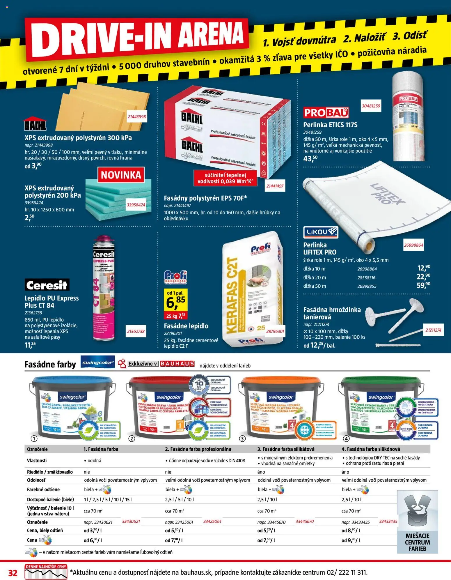 Nové Bauhaus akcie – leták je platný od 07.04.2026 | Strana: 32 | Produkty: Ceresit