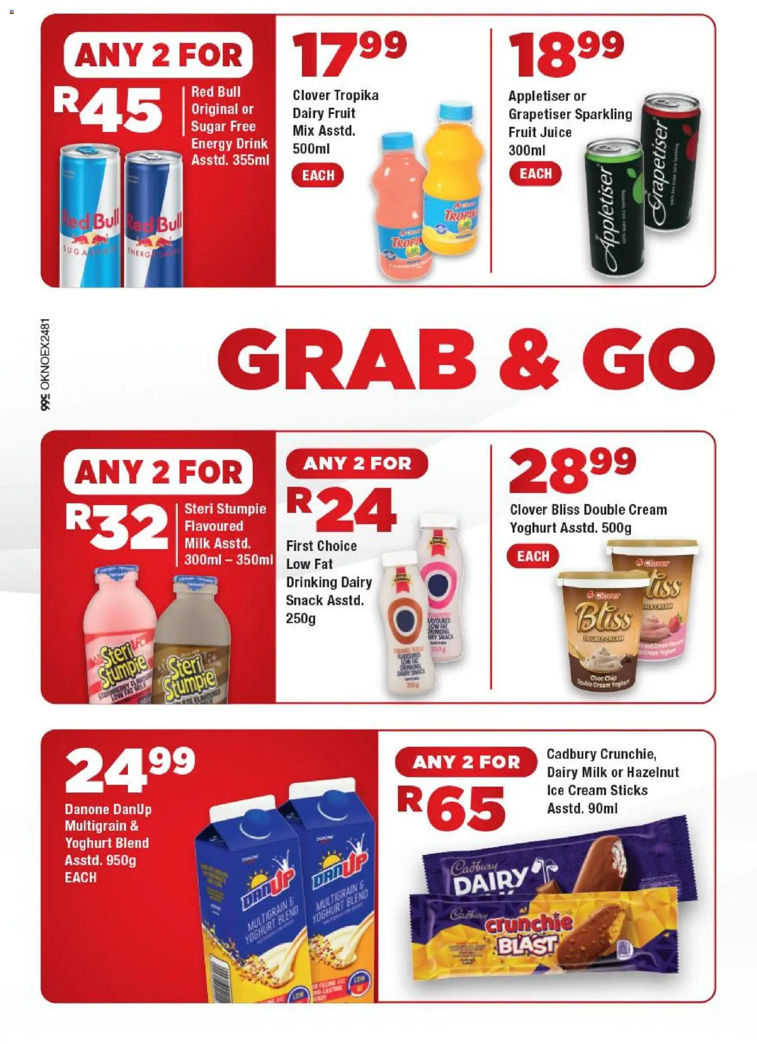 New OK Foods catalogue – valid from 02.02.2026 | Page: 2 | Products: Yoghurt, Ice cream, Fruit, Sugar