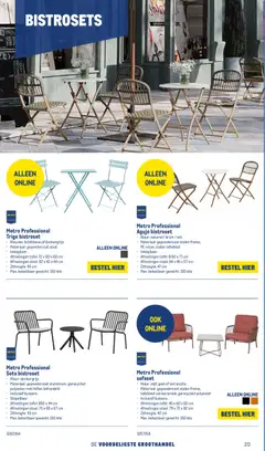 Makro - Terras - Voorbeeld van een folder van Makro, geldig van 12.01.2026 | Pagina: 20 | Producten: Gewicht, Tafel, Stoel, Kussens