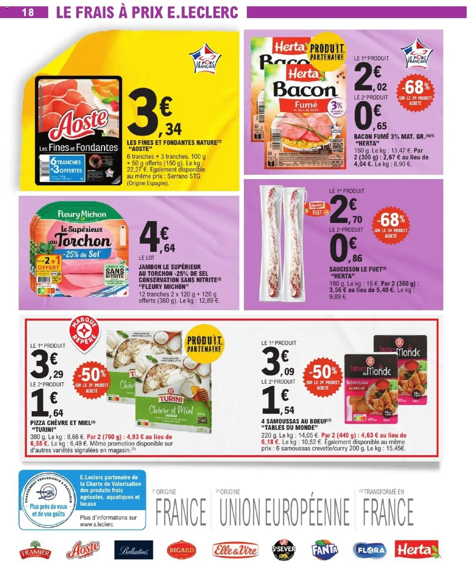 {H1} | Page: 18 | Produits: Saucisson, Torchon, Miel, Store