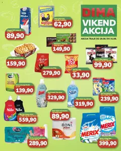VP Dima katalog - važi od 29.08.2025 | Strana: 1 | Proizvode: Toalet papir, Wc, Čokolada, Breskva
