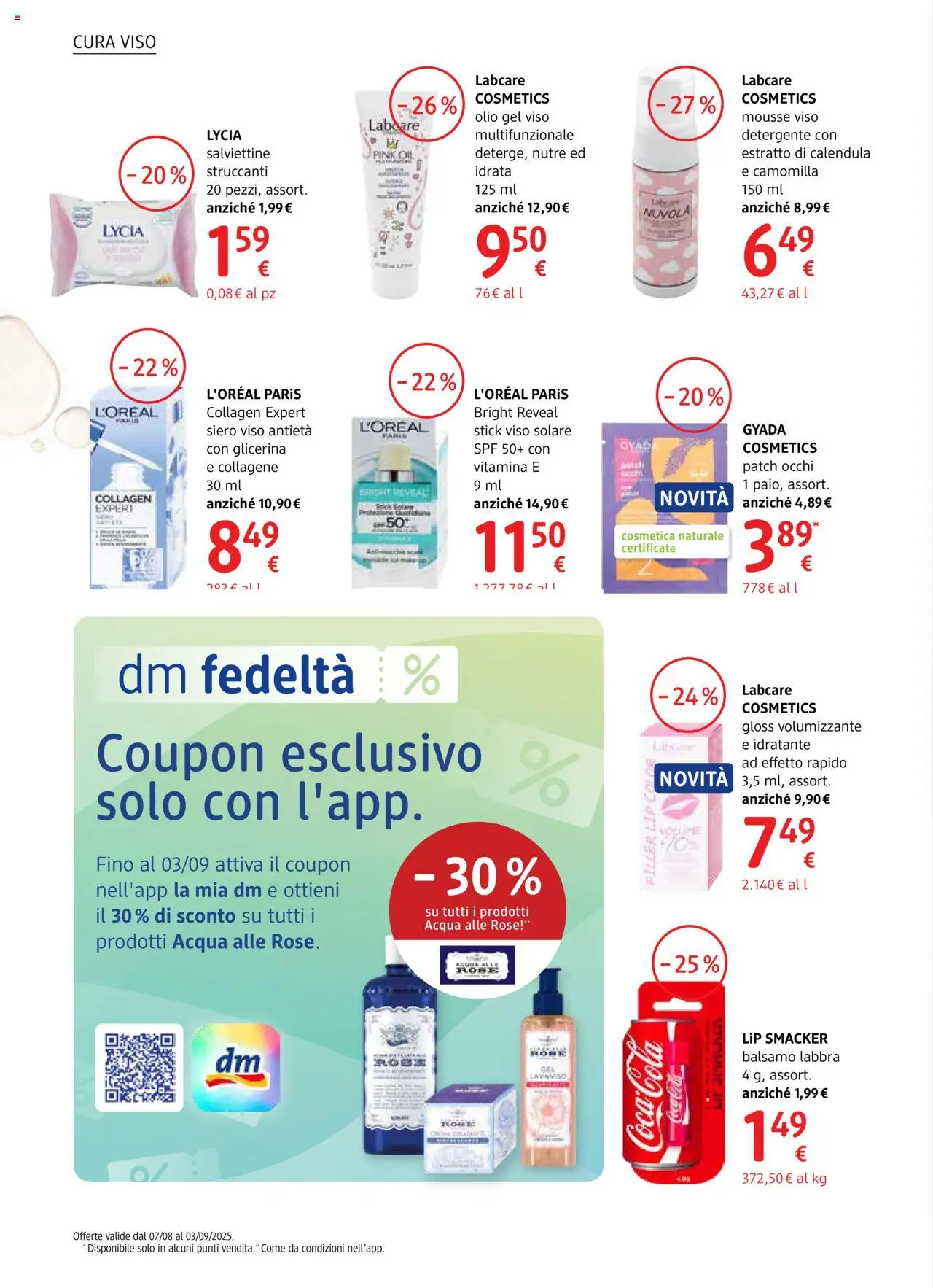 Volantino dm drogerie markt del 07.08.2025 | Pagina: 8 | Prodotti: Balsamo, Detergente, Acqua, Olio