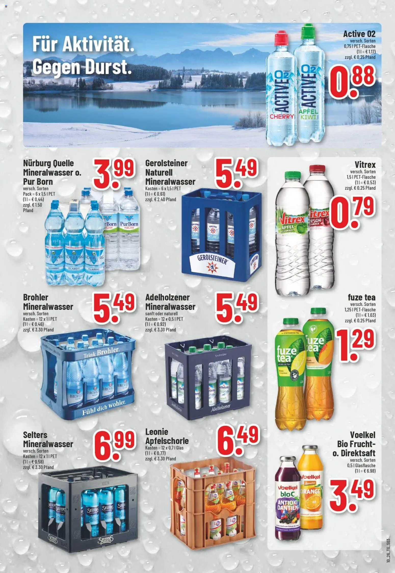 Trinkgut Prospekt 	 – gültig ab 02.03.2026 | Seite: 3 | Produkte: Äpfel, Mineralwasser, Brot, Gerolsteiner