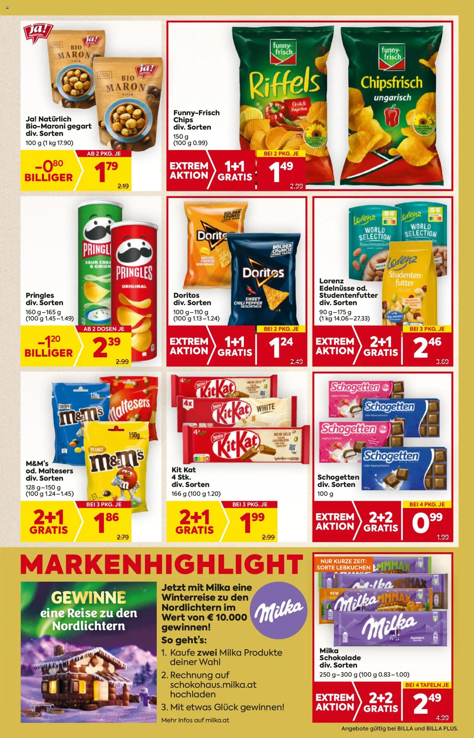 Billa Flugblatt - Oberösterreich gültig ab 13.11.2025 | Seite: 17 | Produkte: Chips, Chili, Schokolade