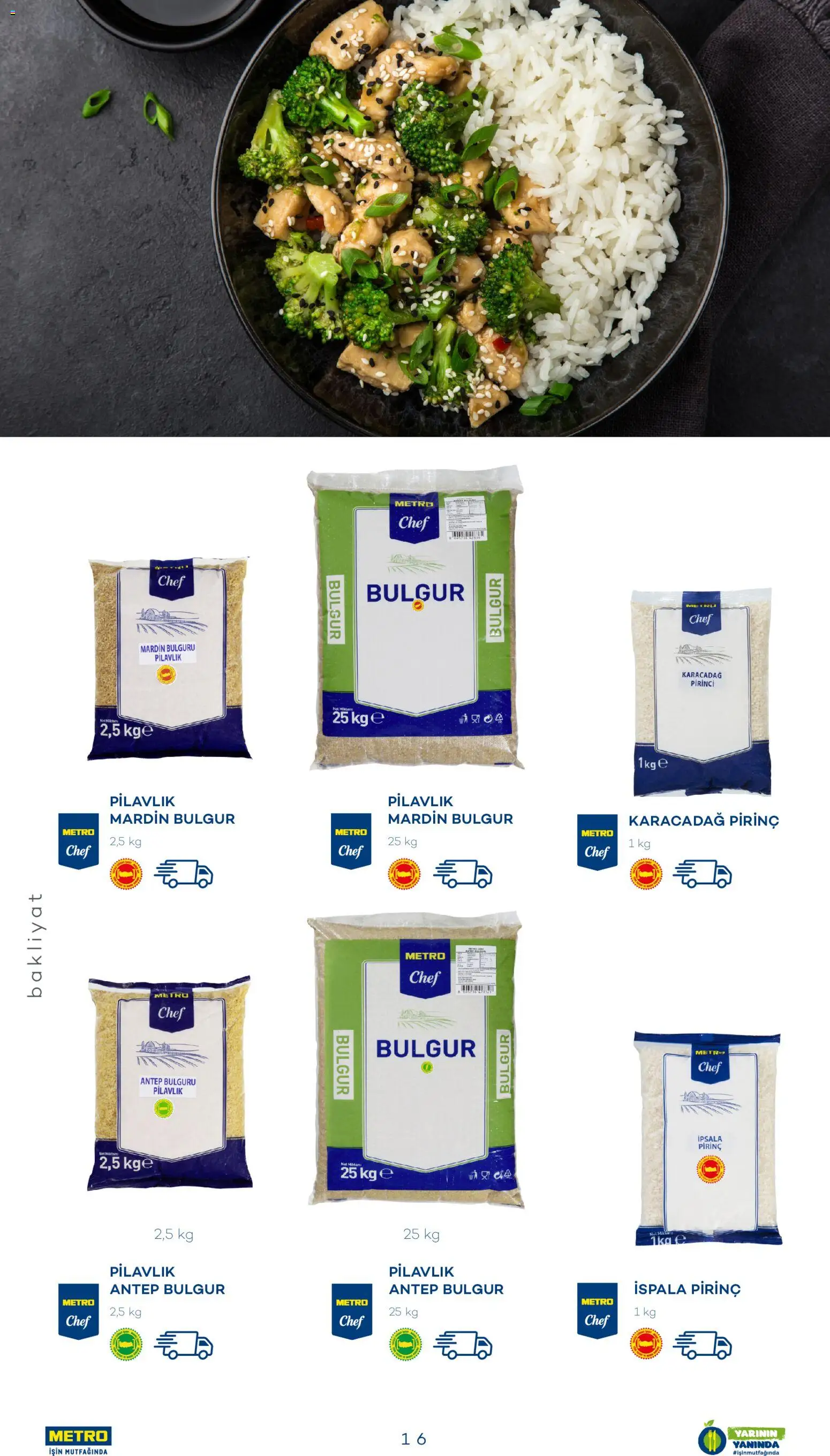 Metro - Sürdürülebilir Ürünler Kataloğu - 28.07.2025 tarihinden itibaren geçerlidir | Sayfa: 16 | Ürünler: Pirinç